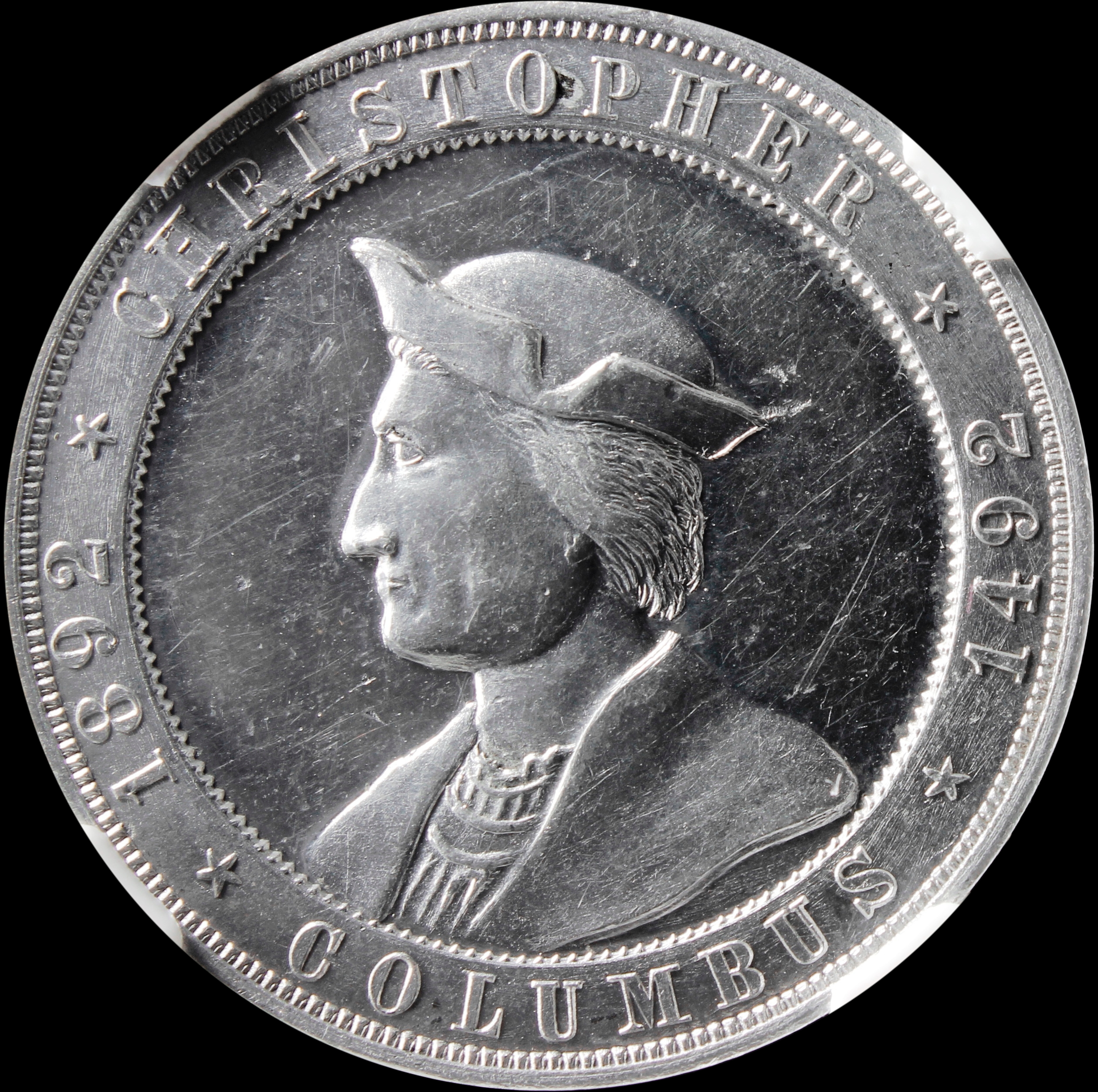 HK-160 1892 Columbian Columbus Hat Left / New Metal Aluminum Small Scroll SCD