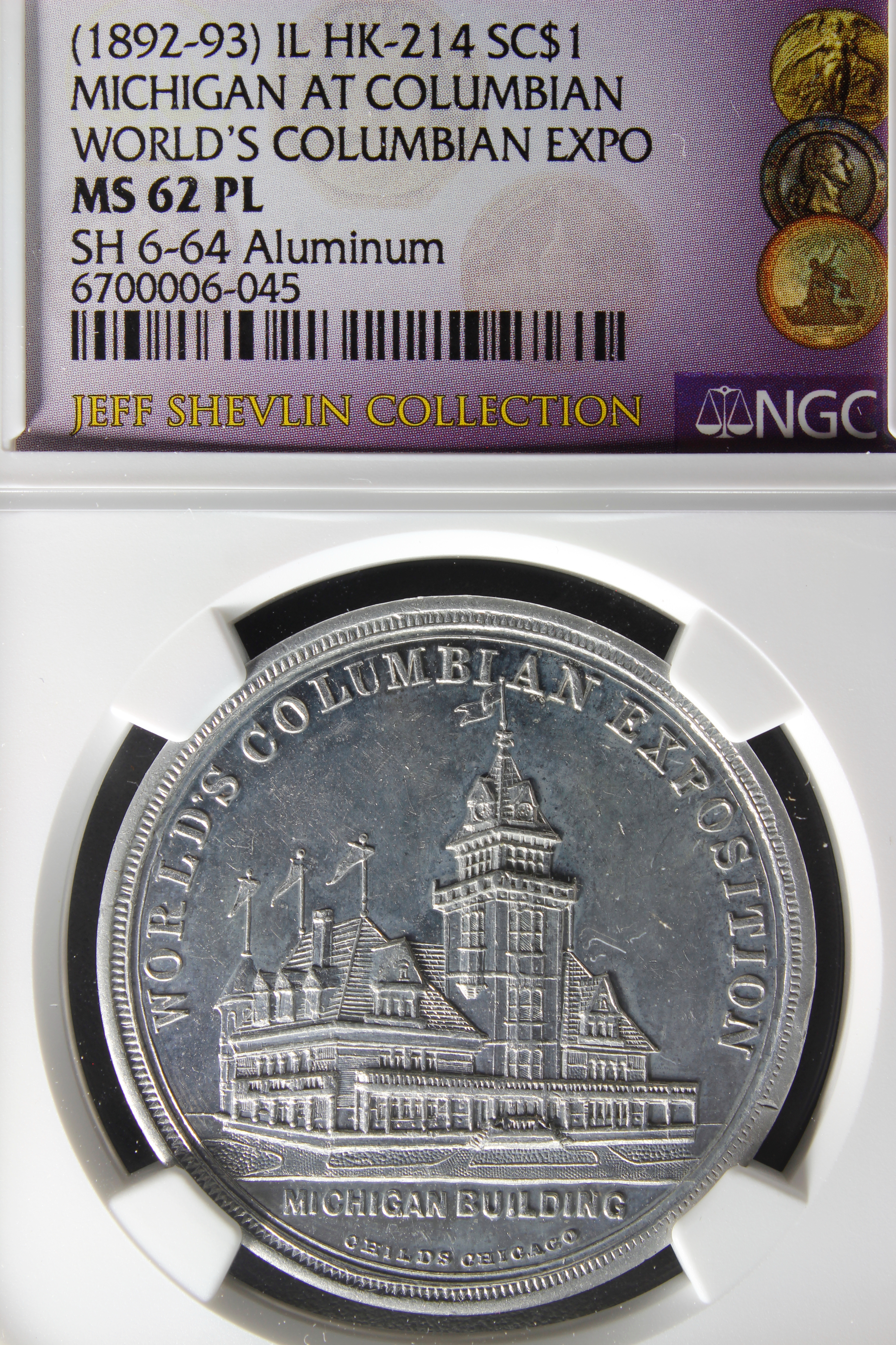 HK-214 1893 Columbian Childs Michigan State Board of Directors SCD