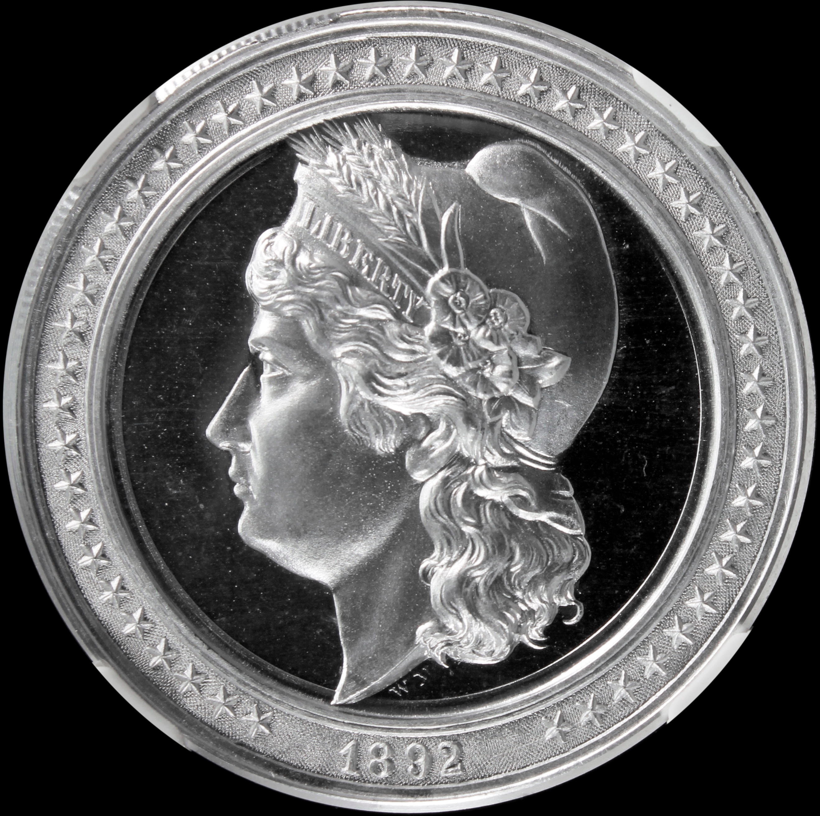 HK-222 1893 Columbian Exposition Liberty Head High Relief SCD