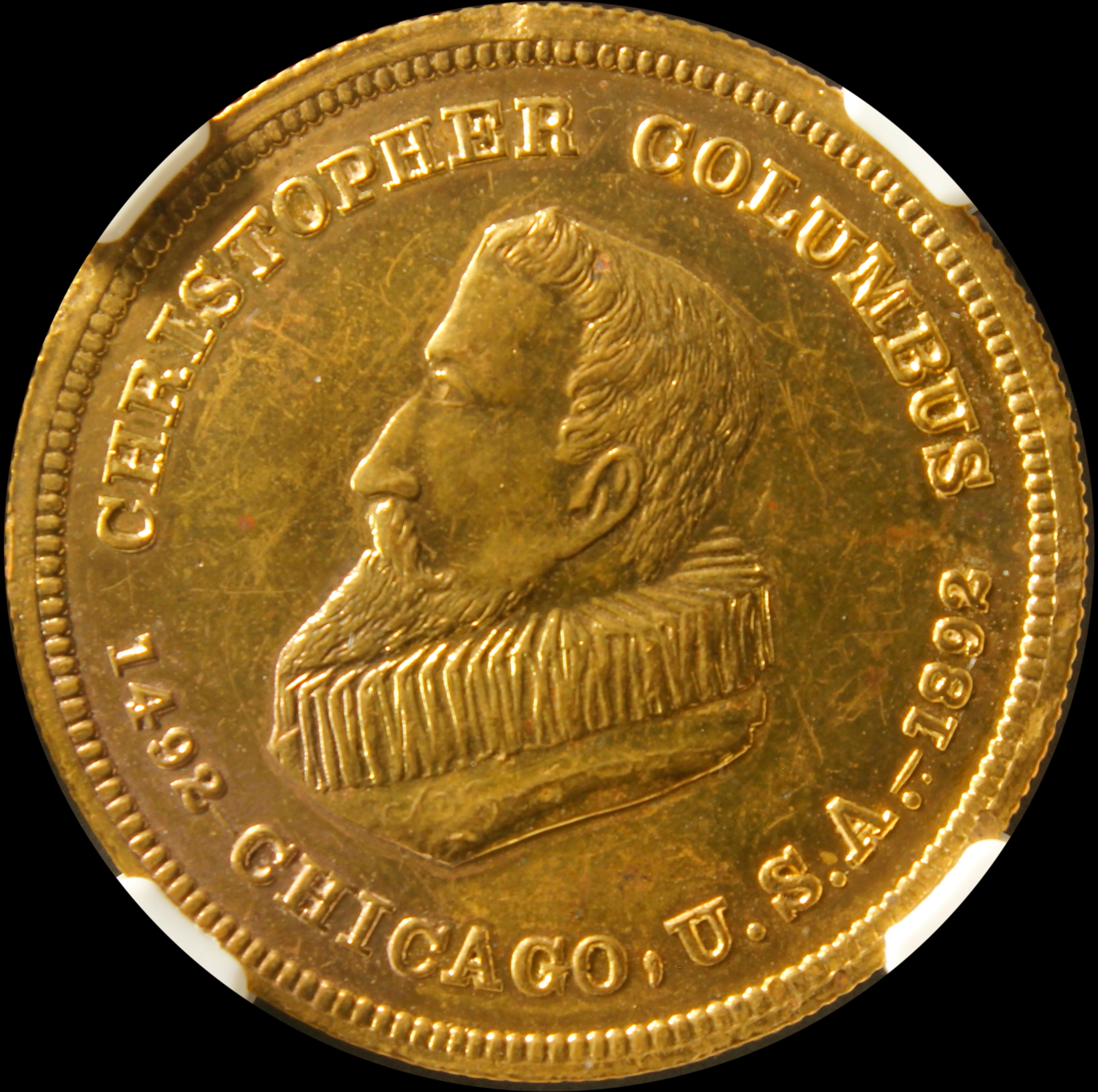 HK-237 1892 Columbian Christopher Columbus Uniface SCD