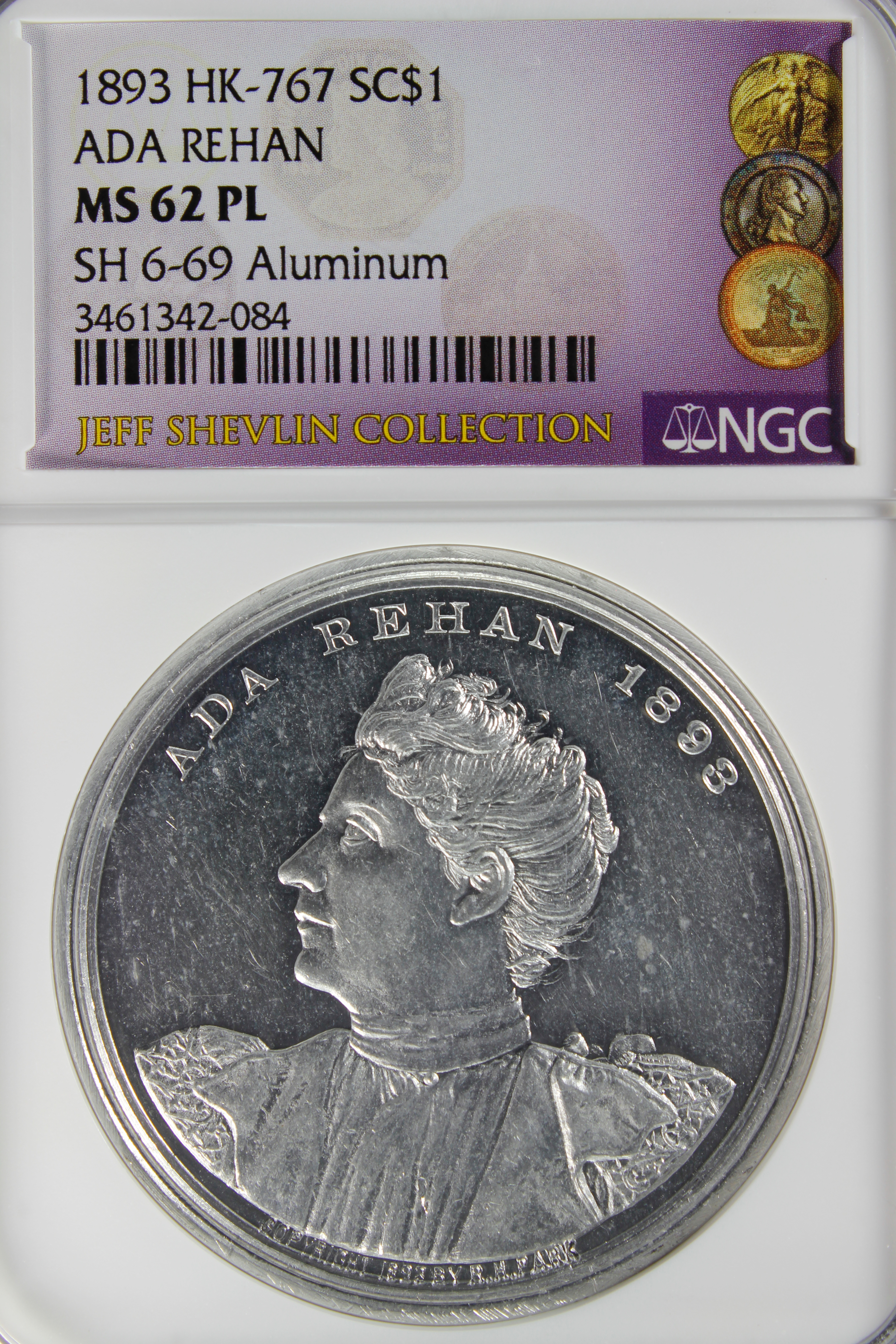 HK-767 1893 Columbian Montana State Ada Rehan SCD