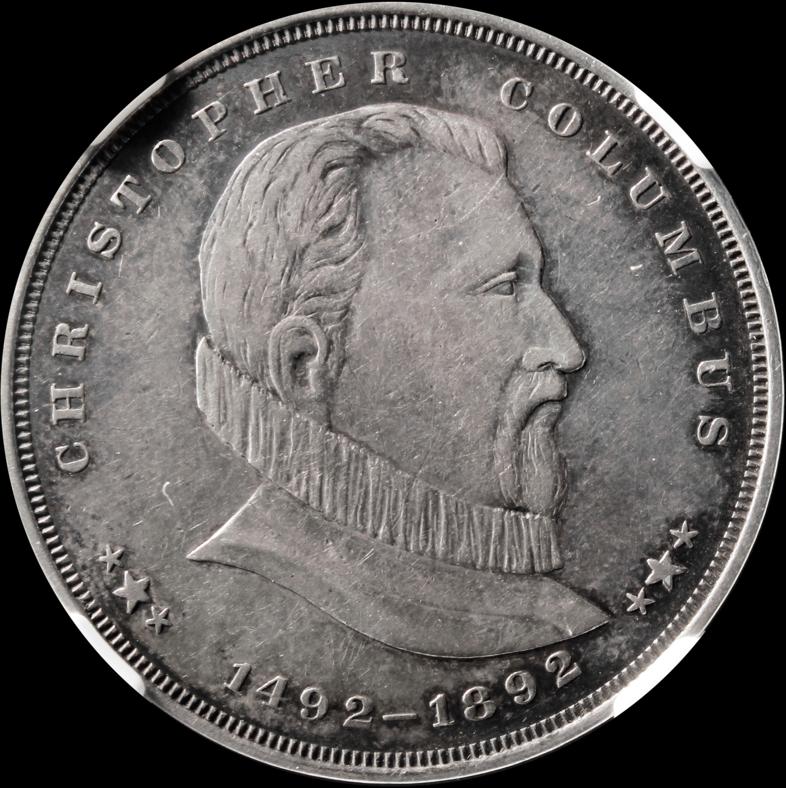 HK-1006 1893 Columbian Hanson Columbus High Collar with Colorado Building SCD