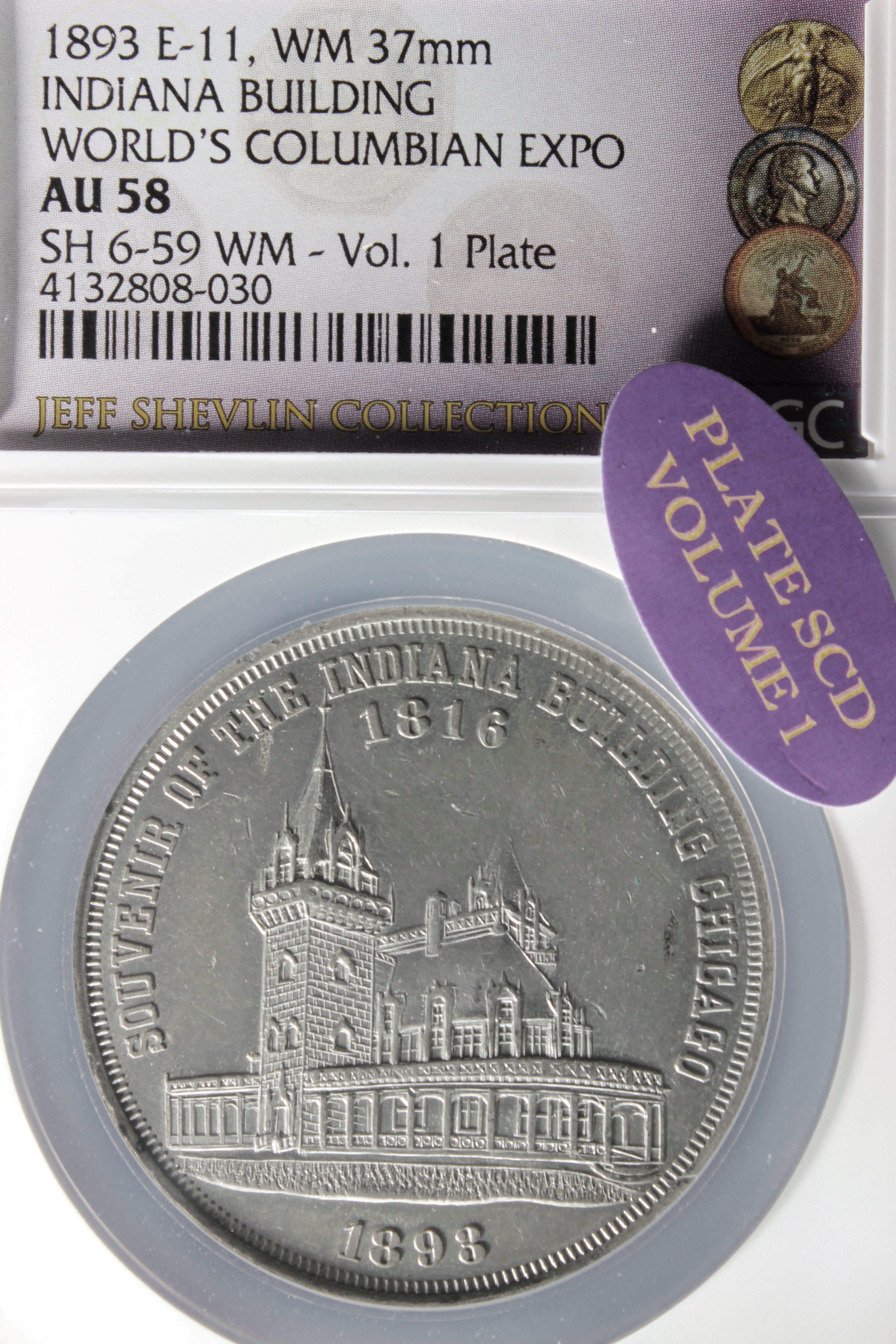 1893 Columbian Indiana State Building SCD