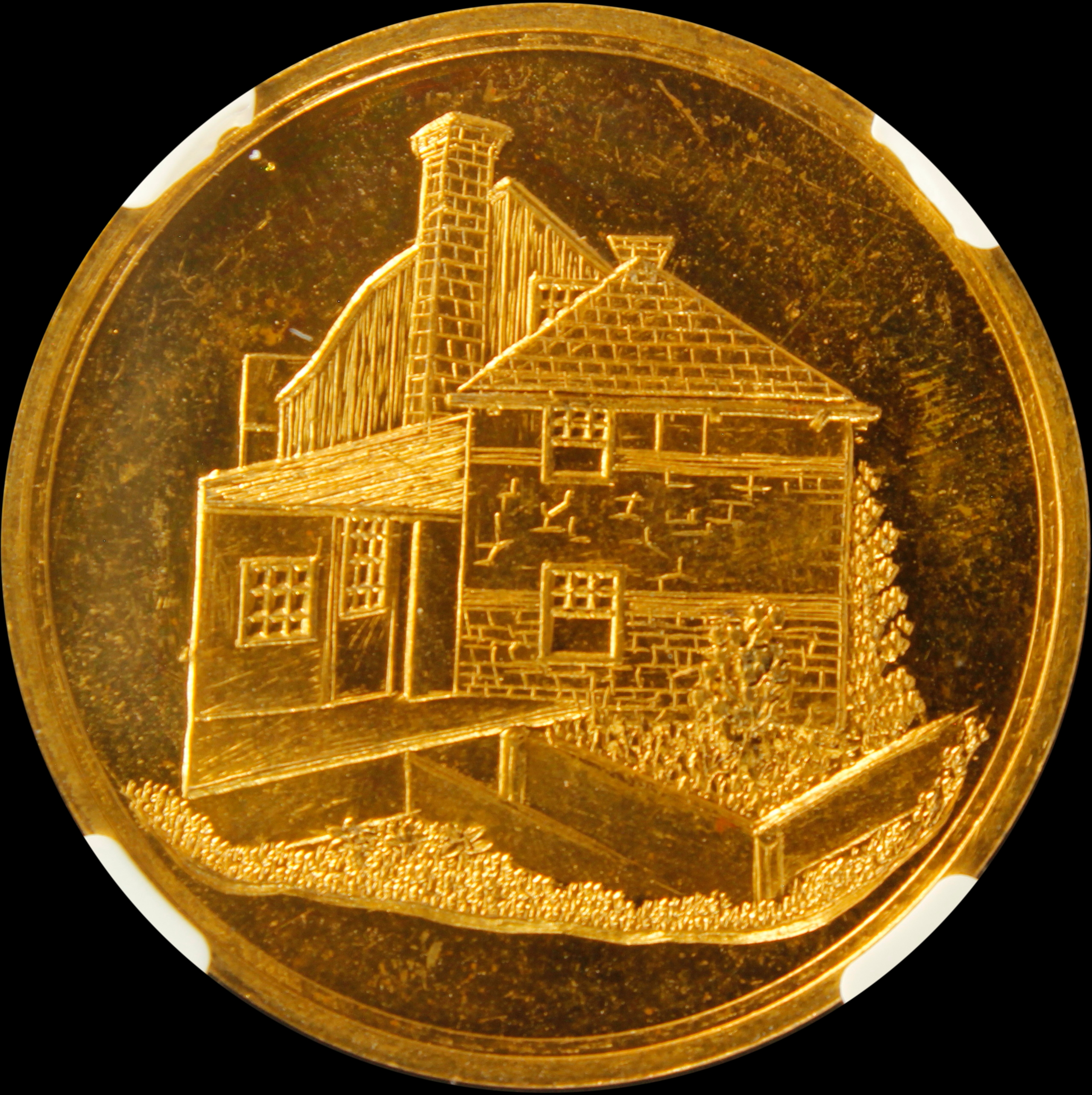 1893 Columbian Columbus Outer Ring Dates Below with House SCD