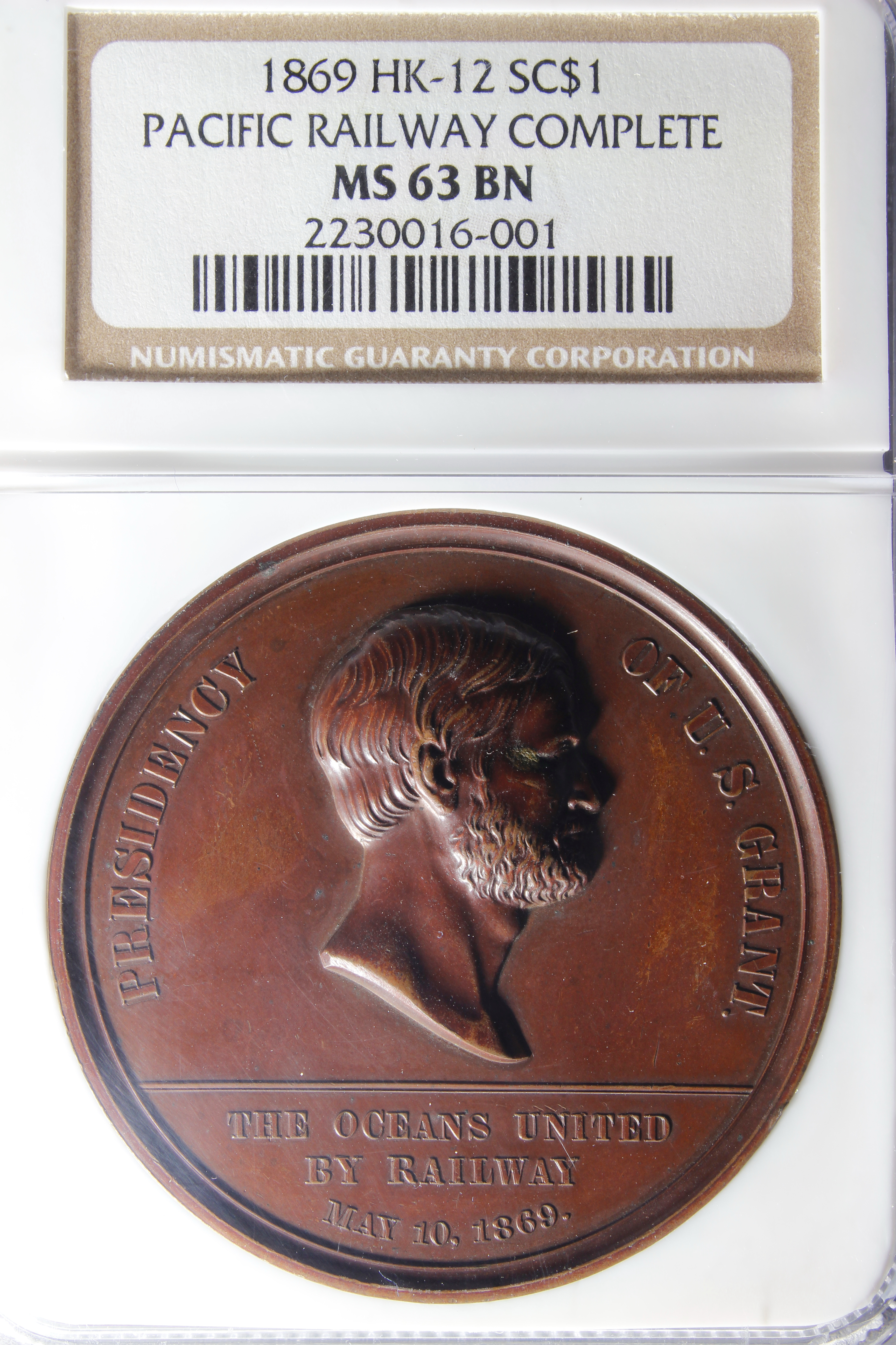 HK-12 1869 Pacific Railway Completion SCD