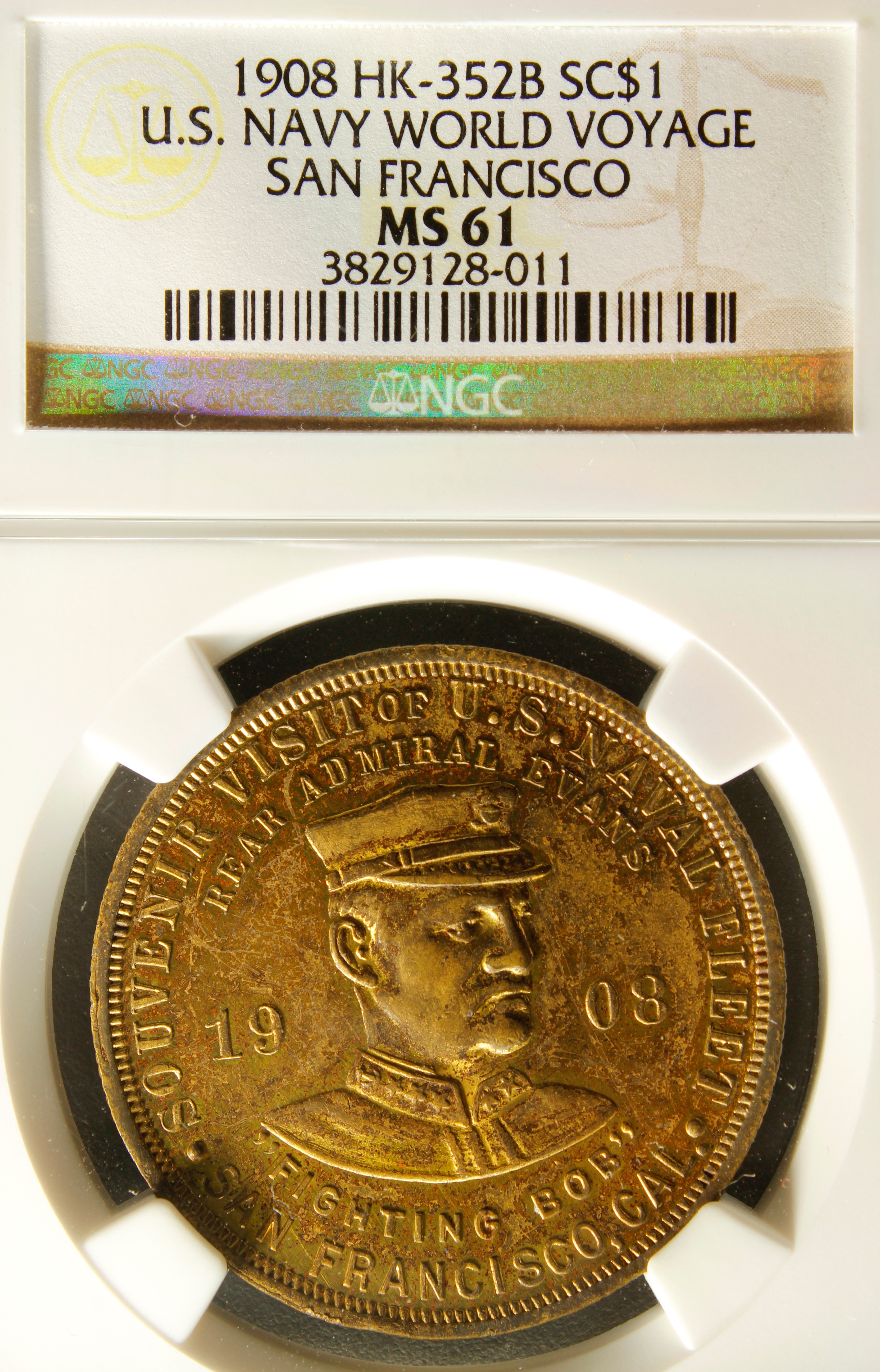 HK-352B 1908 United States Navy World Voyage SCD Type IV