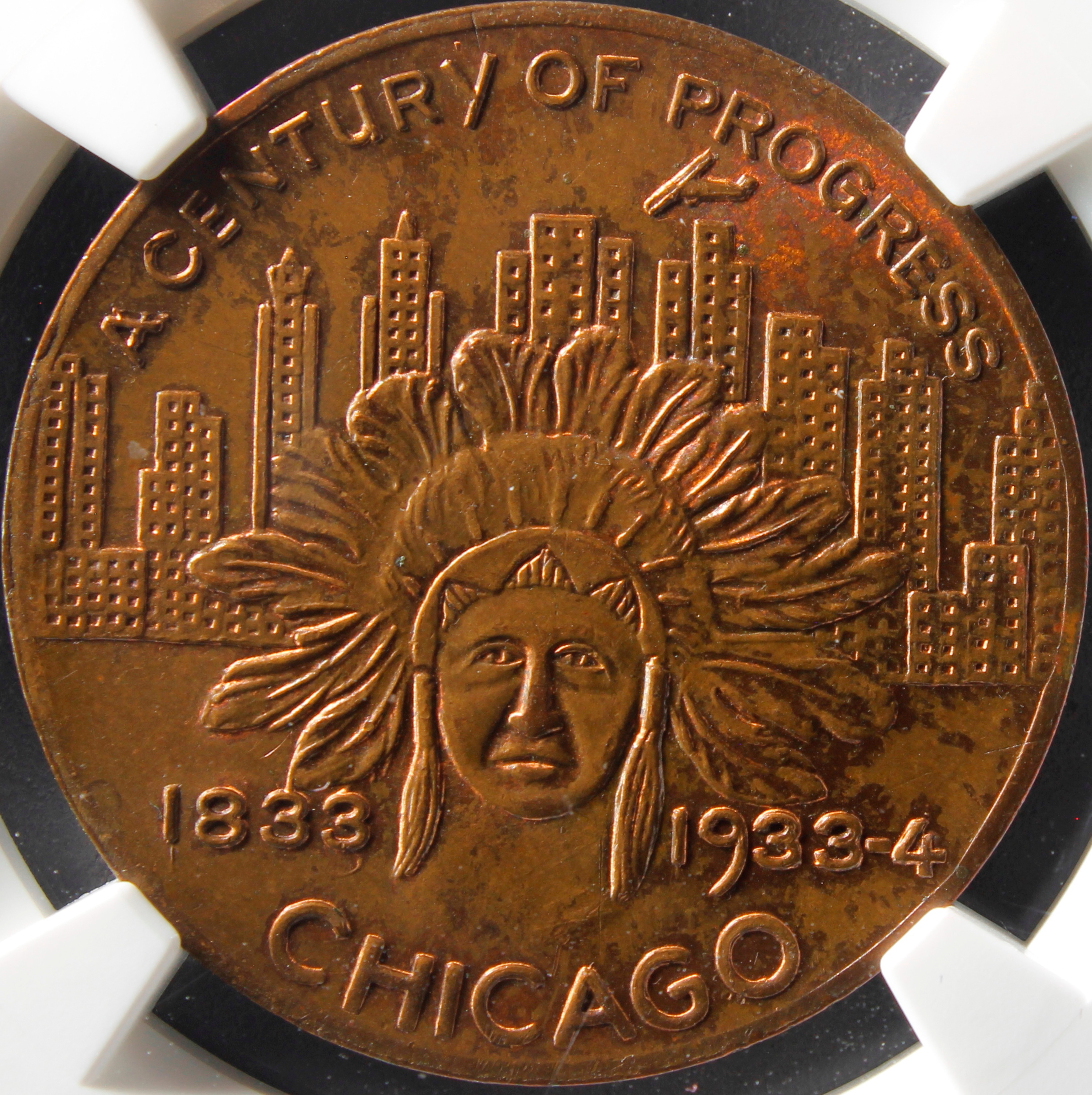 HK-470 1933-34 Century of Progress Indian Head SCD