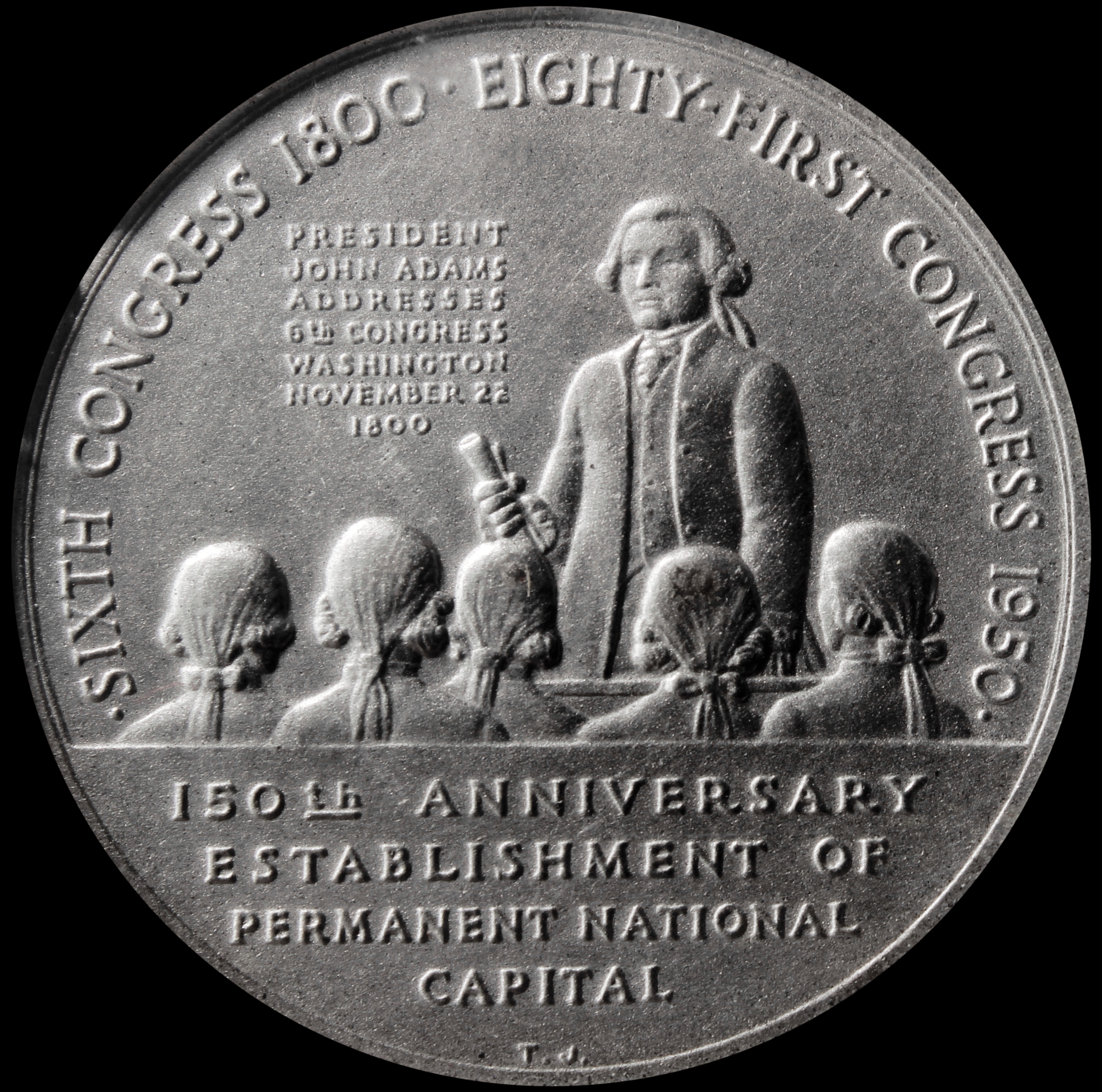 HK-507 1950 U.S. Capital Sesquicentennial Silver SCD