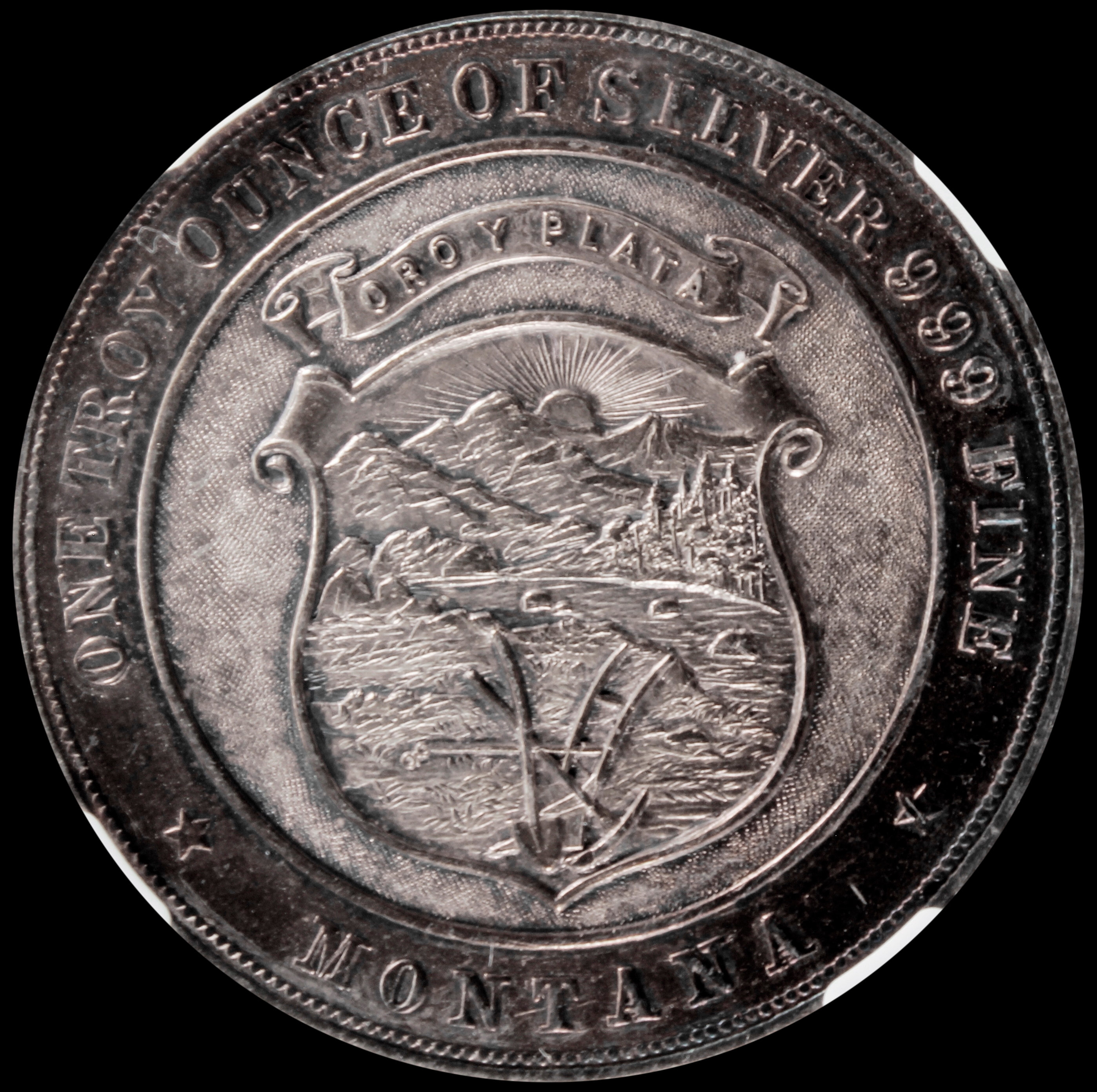 HK-820 1933 Montana Dollar Silver SCD
