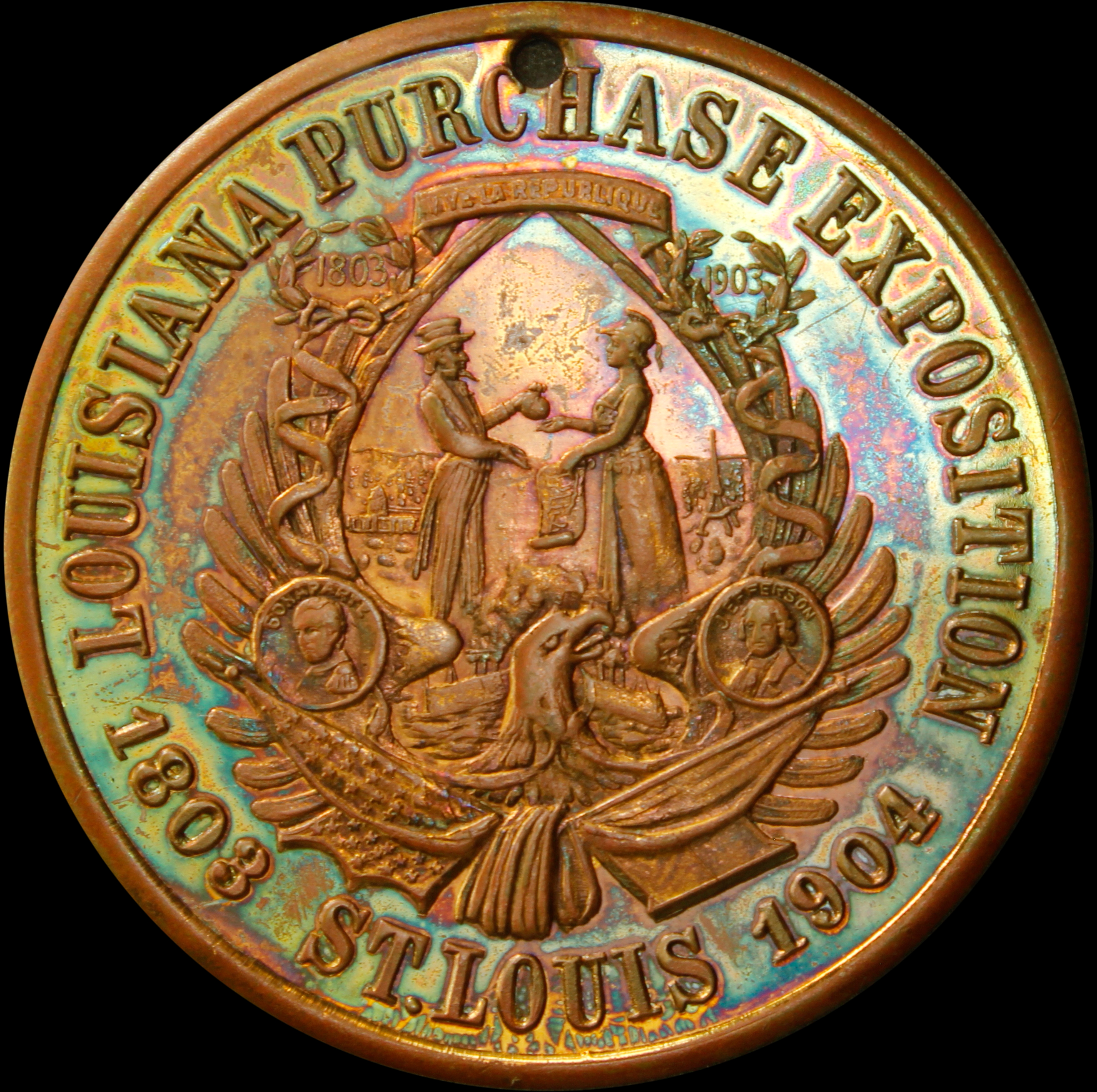 HK-313A 1904 Louisiana Purchase Uncle Sam SCD
