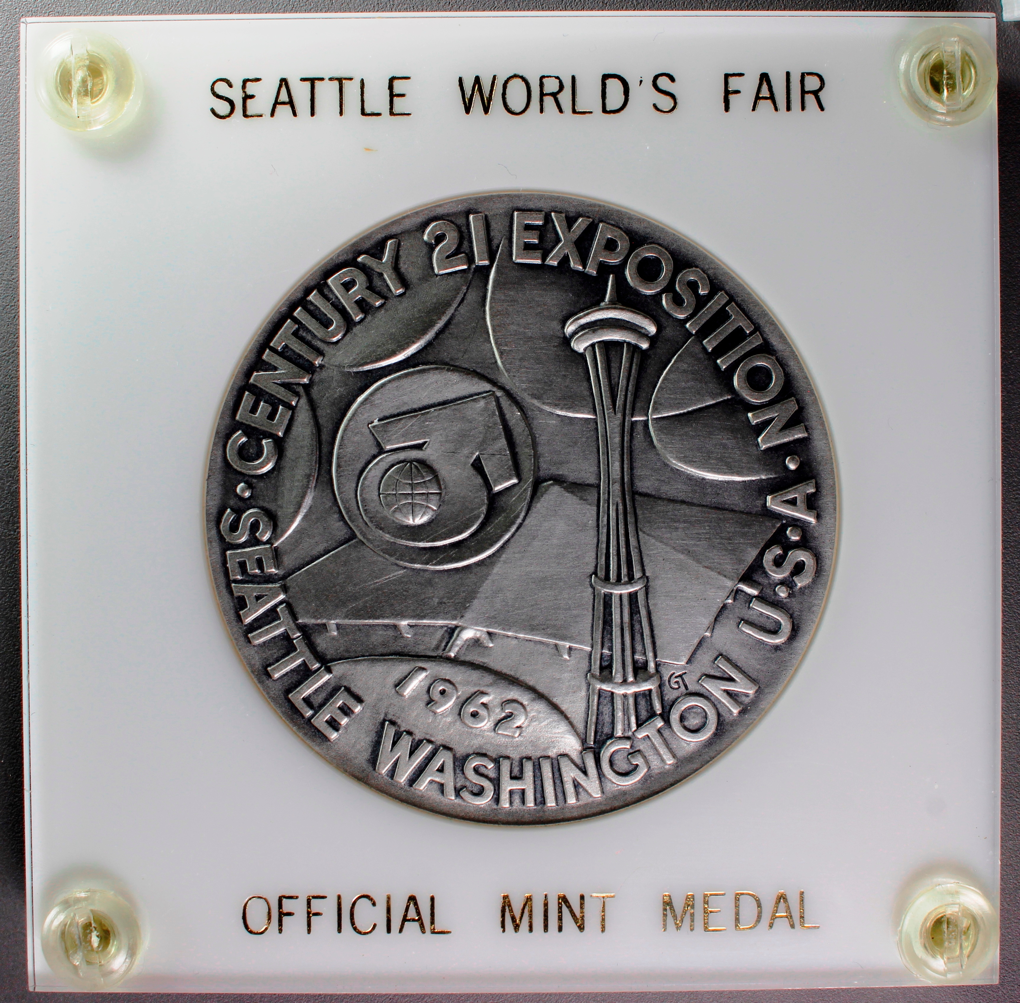 1962 Century 21 Exposition Official Antiqued Silver SCD – Large Variety