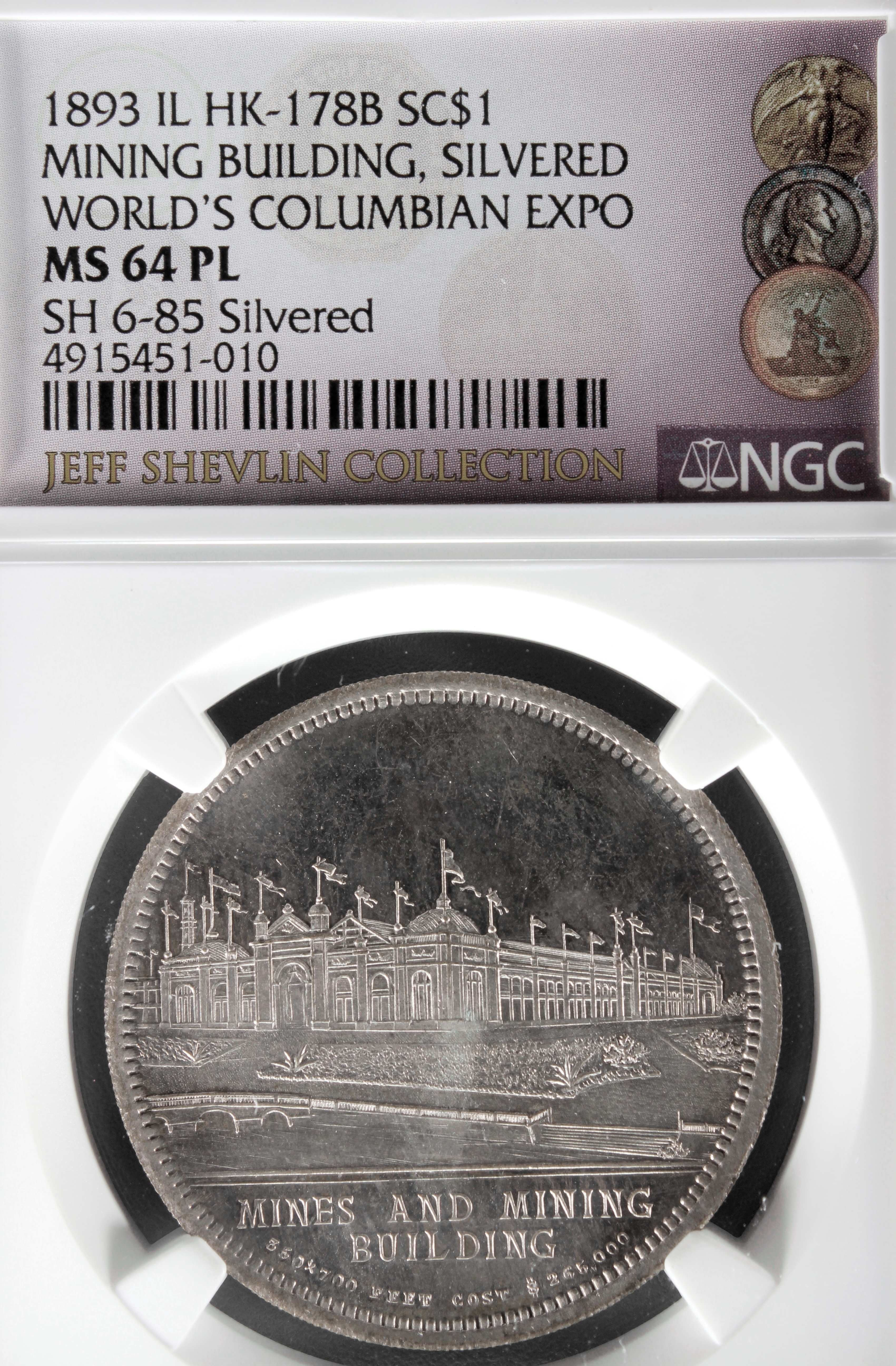 HK-178B 1893 Columbian Lauer Mines and Mining Building SCD