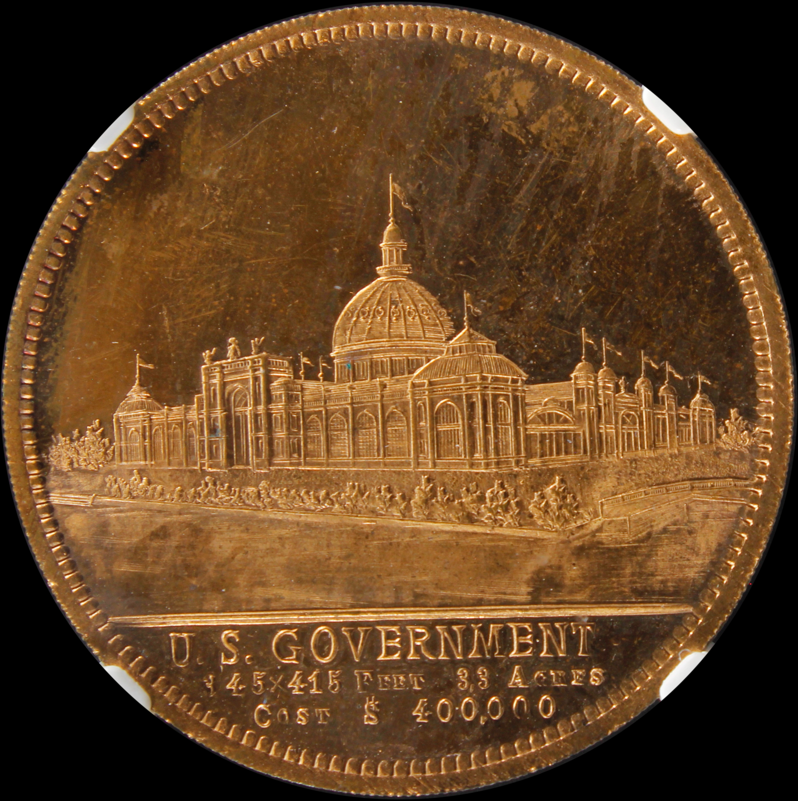 HK-182 1893 Columbian Lauer U.S. Government Building SCD
