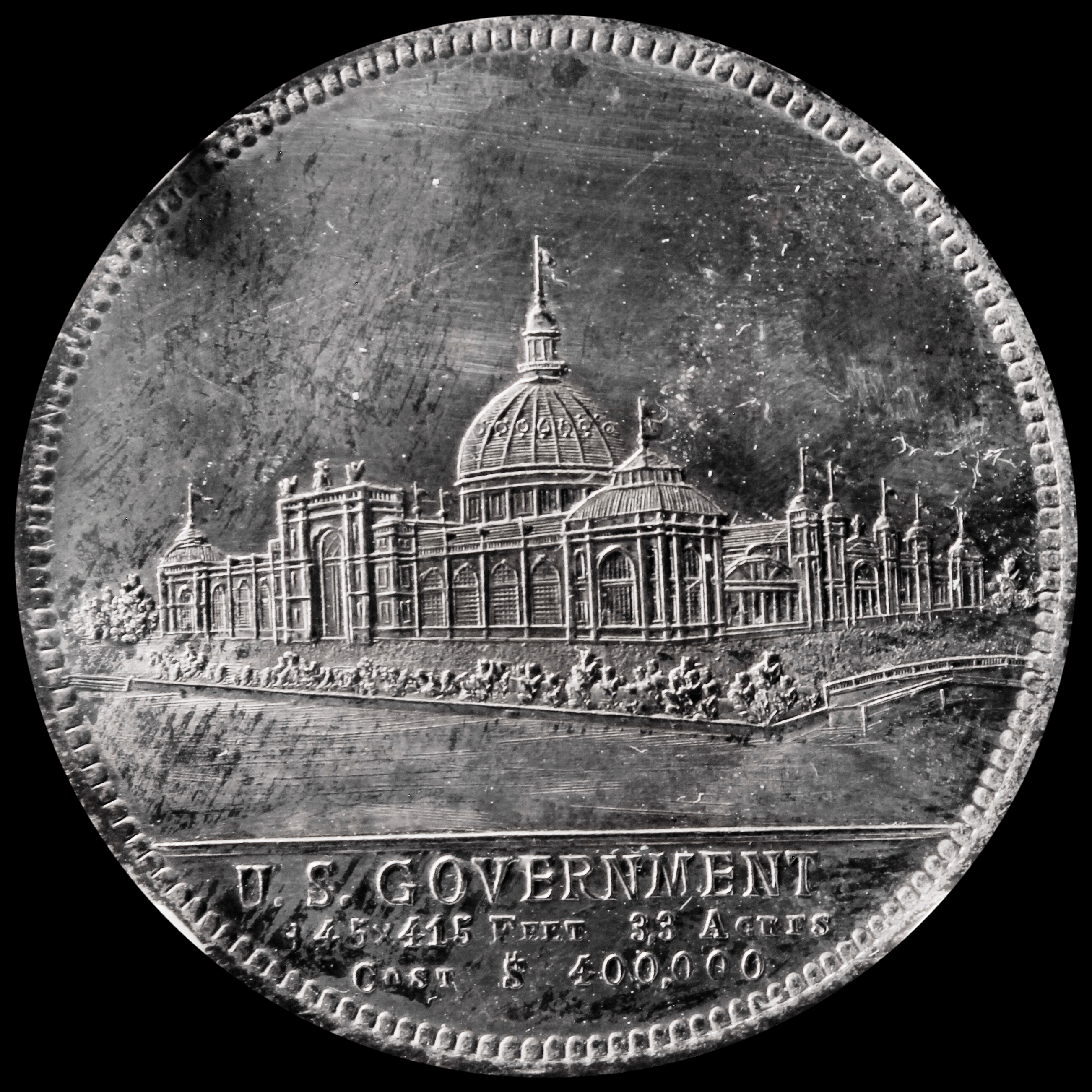 HK-182 1893 Columbian Lauer U.S. Government Building SCD