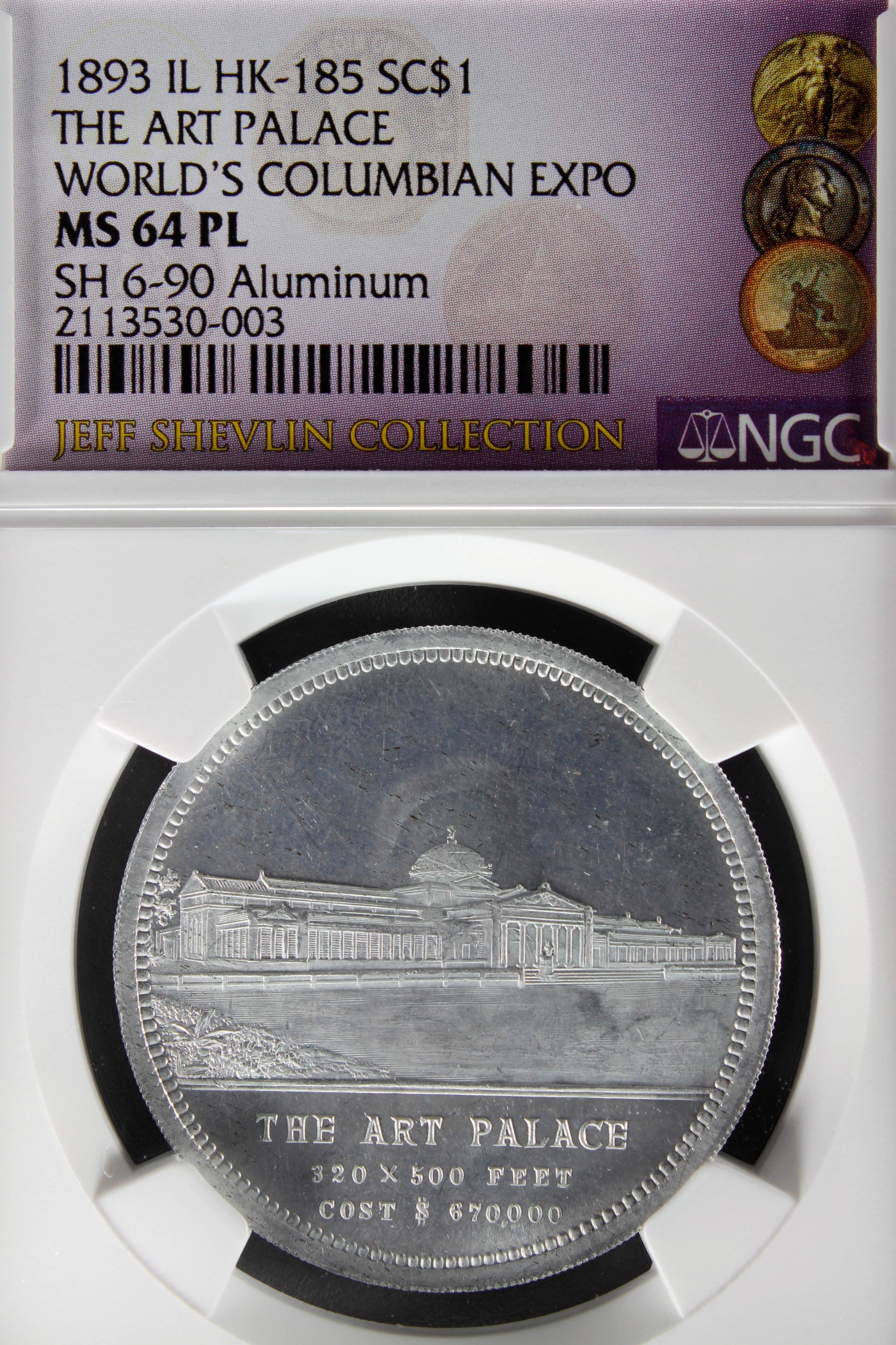 HK-185 1893 Columbian Lauer Art Palace SCD