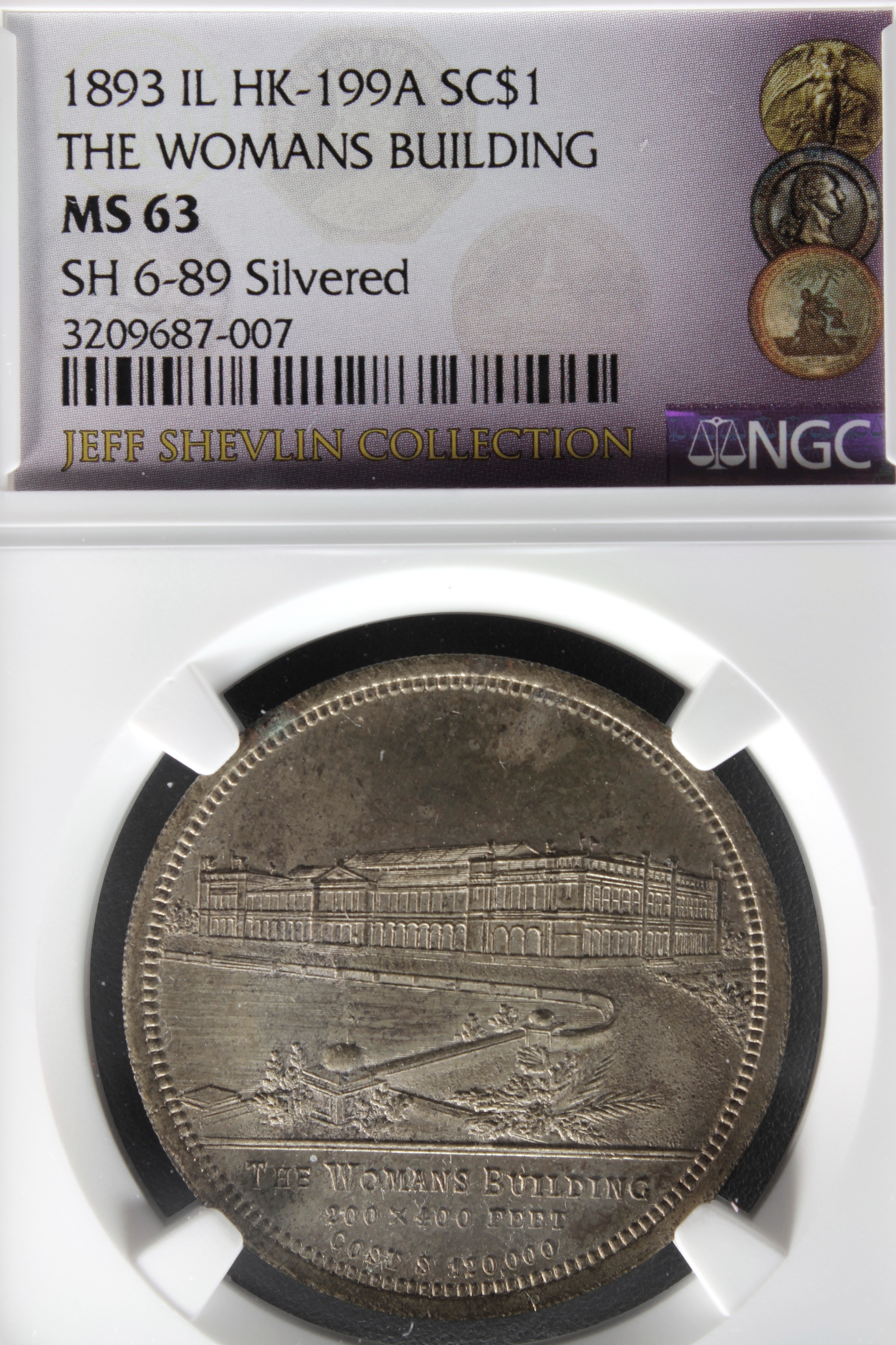 HK-199A 1893 Columbian Lauer Woman’s Building SCD