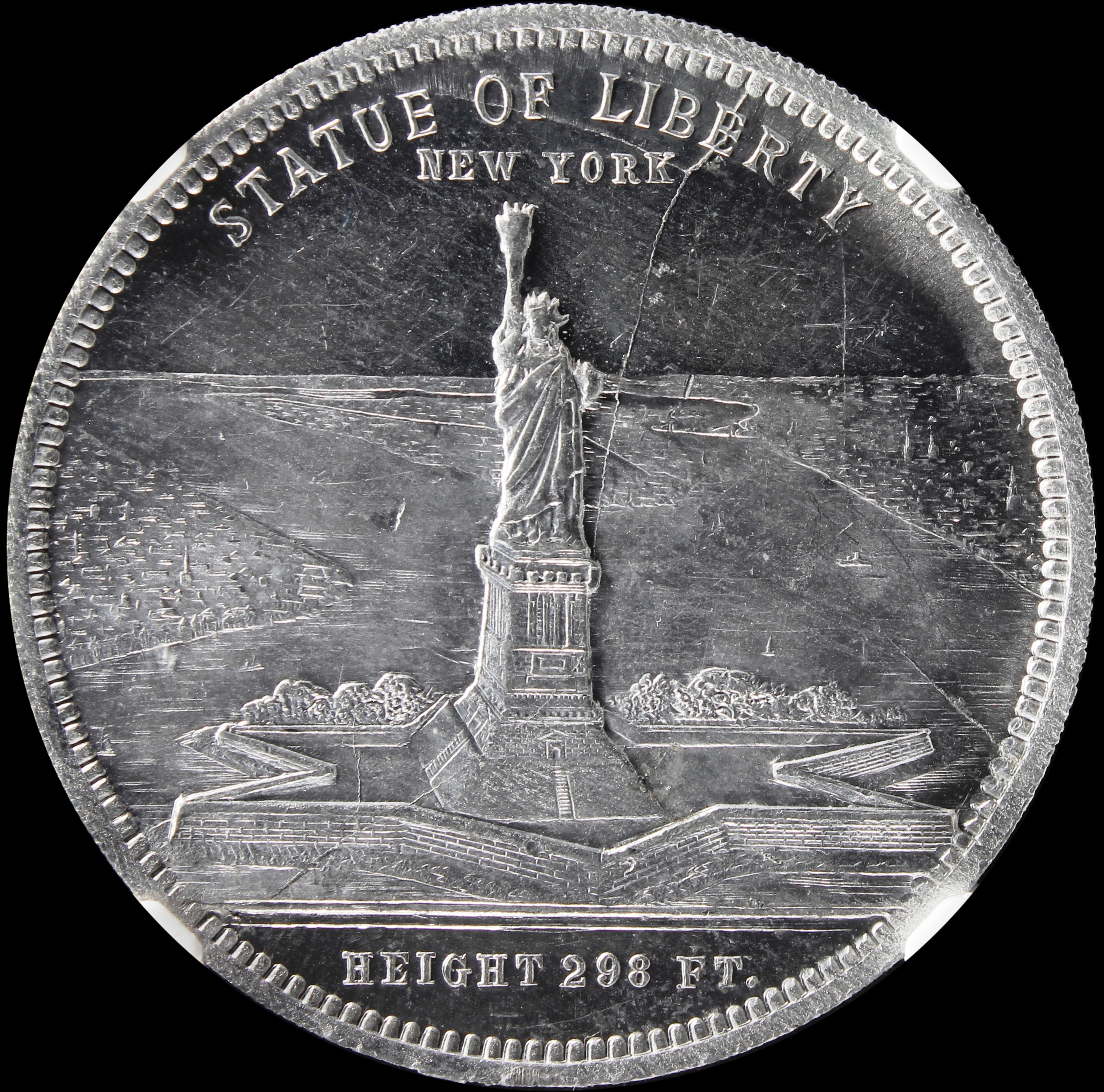 HK-208 1893 Columbian Lauer Statue of Liberty SCD