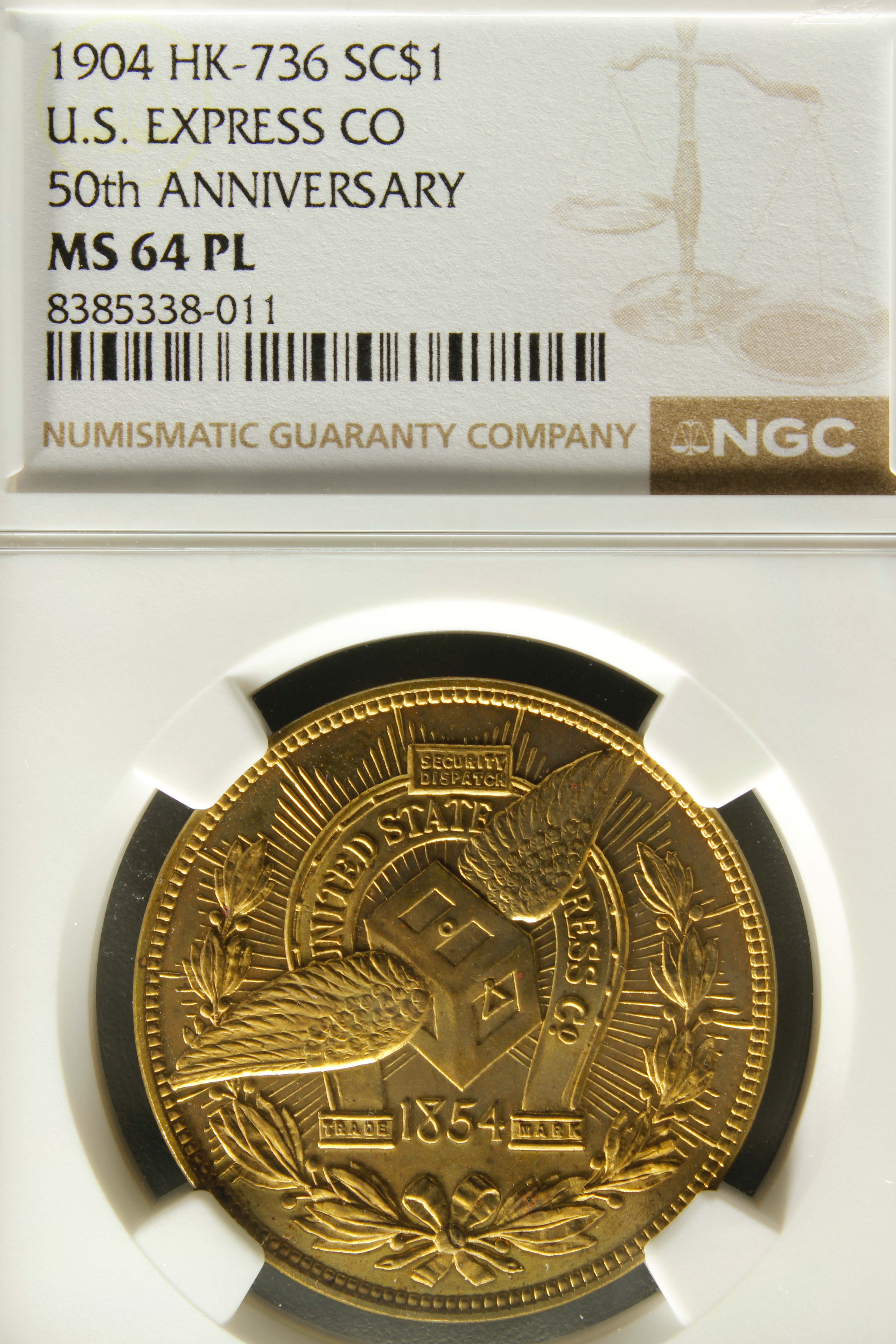 HK-736 1904 U.S. Express Co. 50th Anniversary SCD
