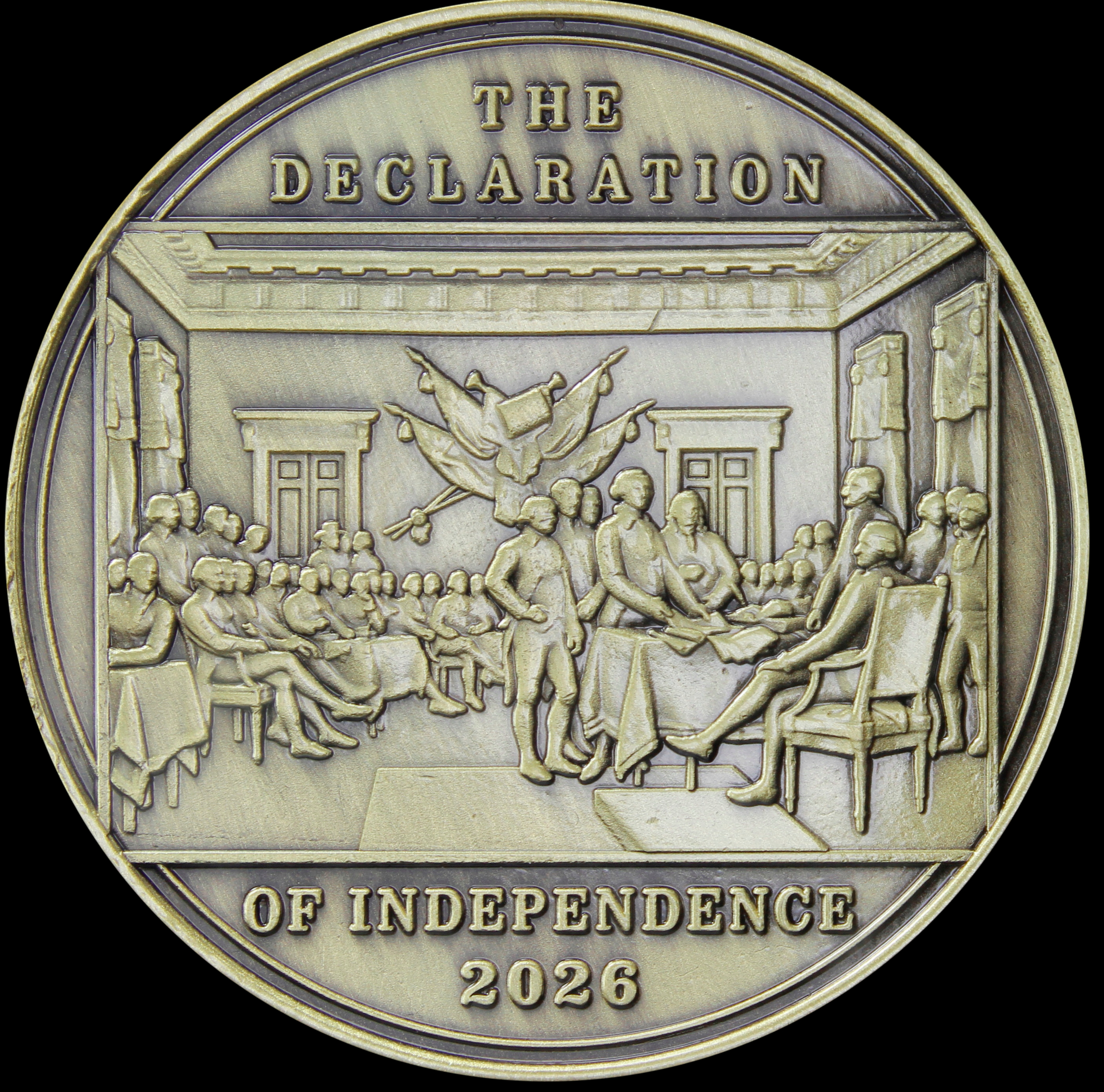 2026 Declaration of Independence Medal – Brass Antiqued