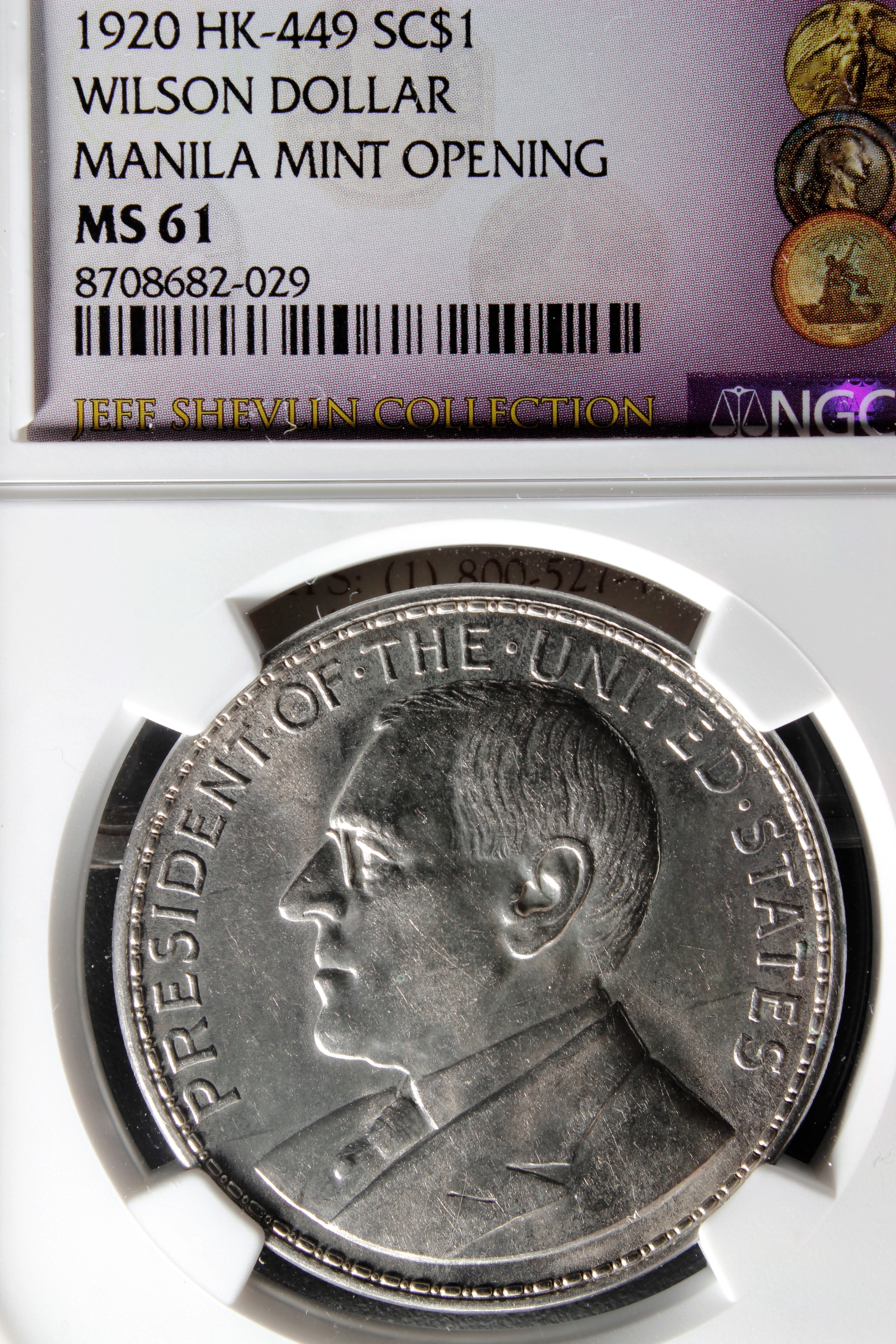 HK-449 1920 Silver Wilson Dollar SCD
