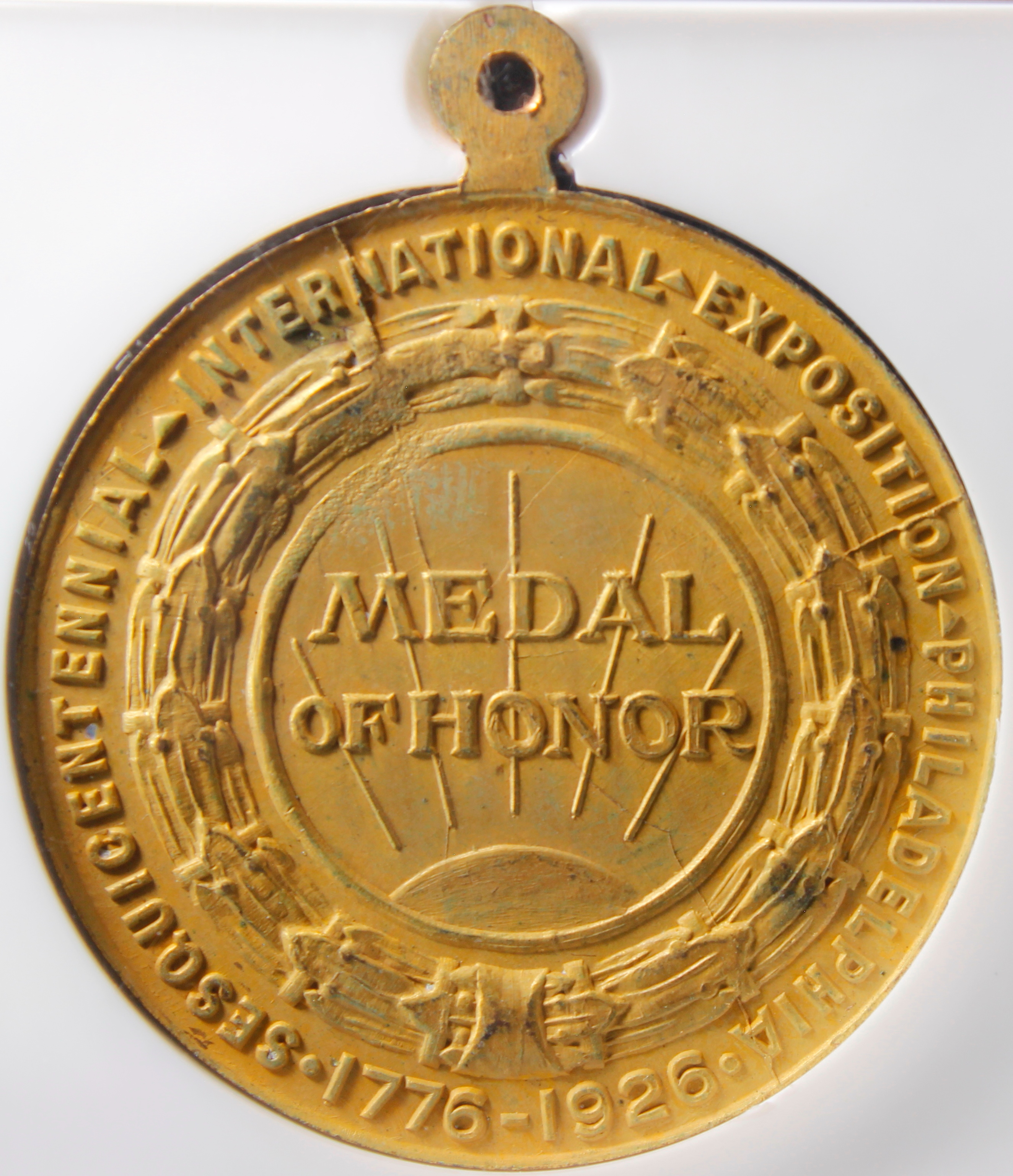 HK-458 1926 U.S. Sesquicentennial Exposition Medal of Honor SCD