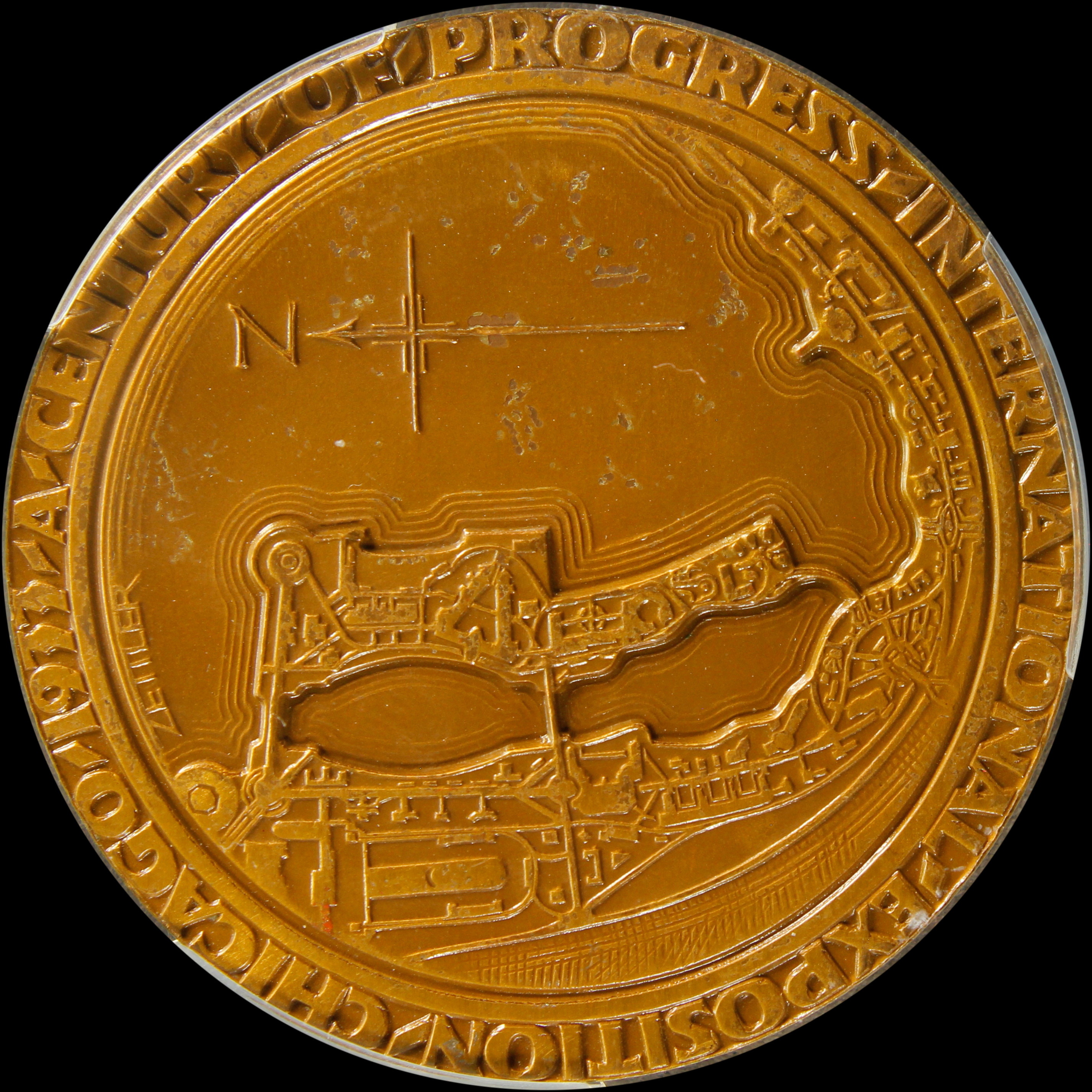 HK-463 1933 Century of Progress Exposition Official “Antiqued Bronze” SCD