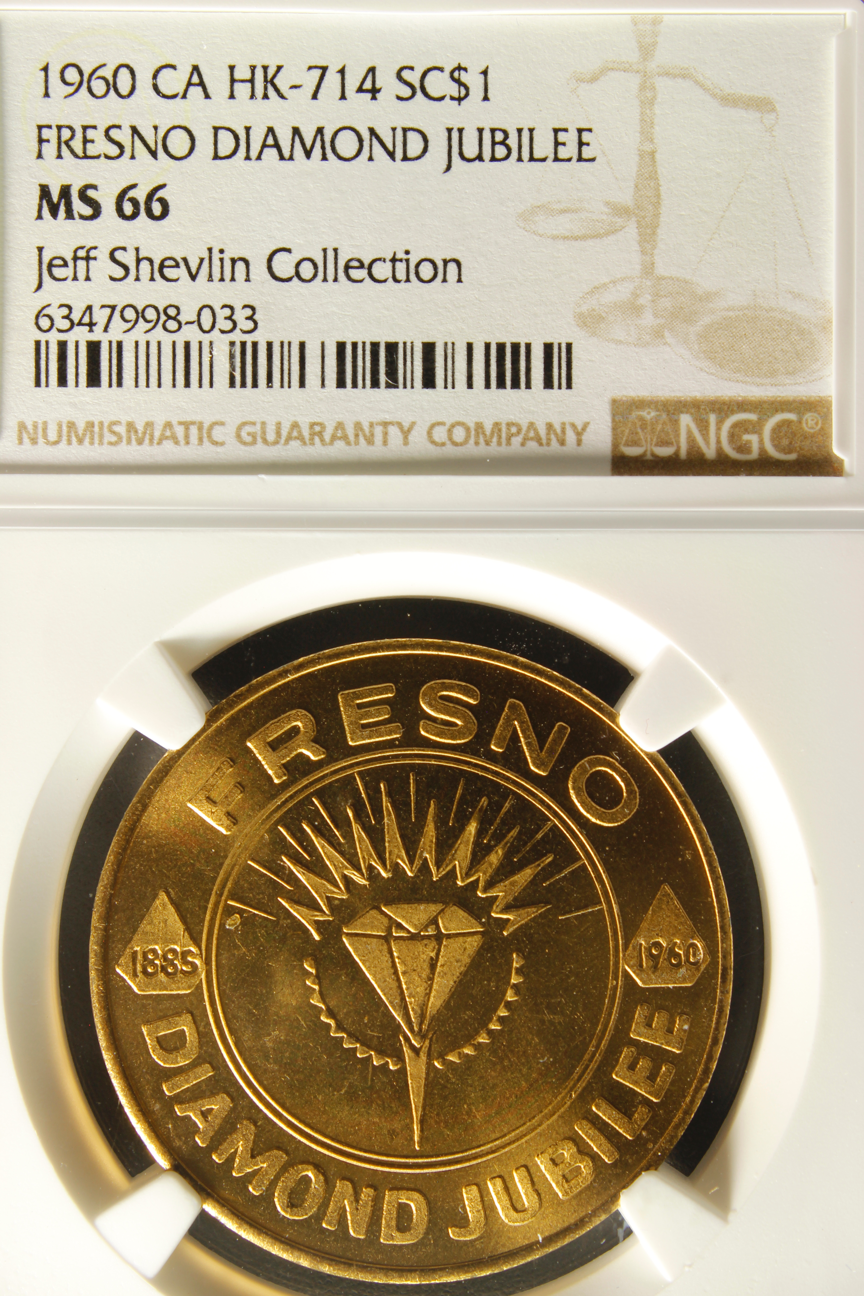 HK-714 1960 Fresno Diamond Jubilee SCD