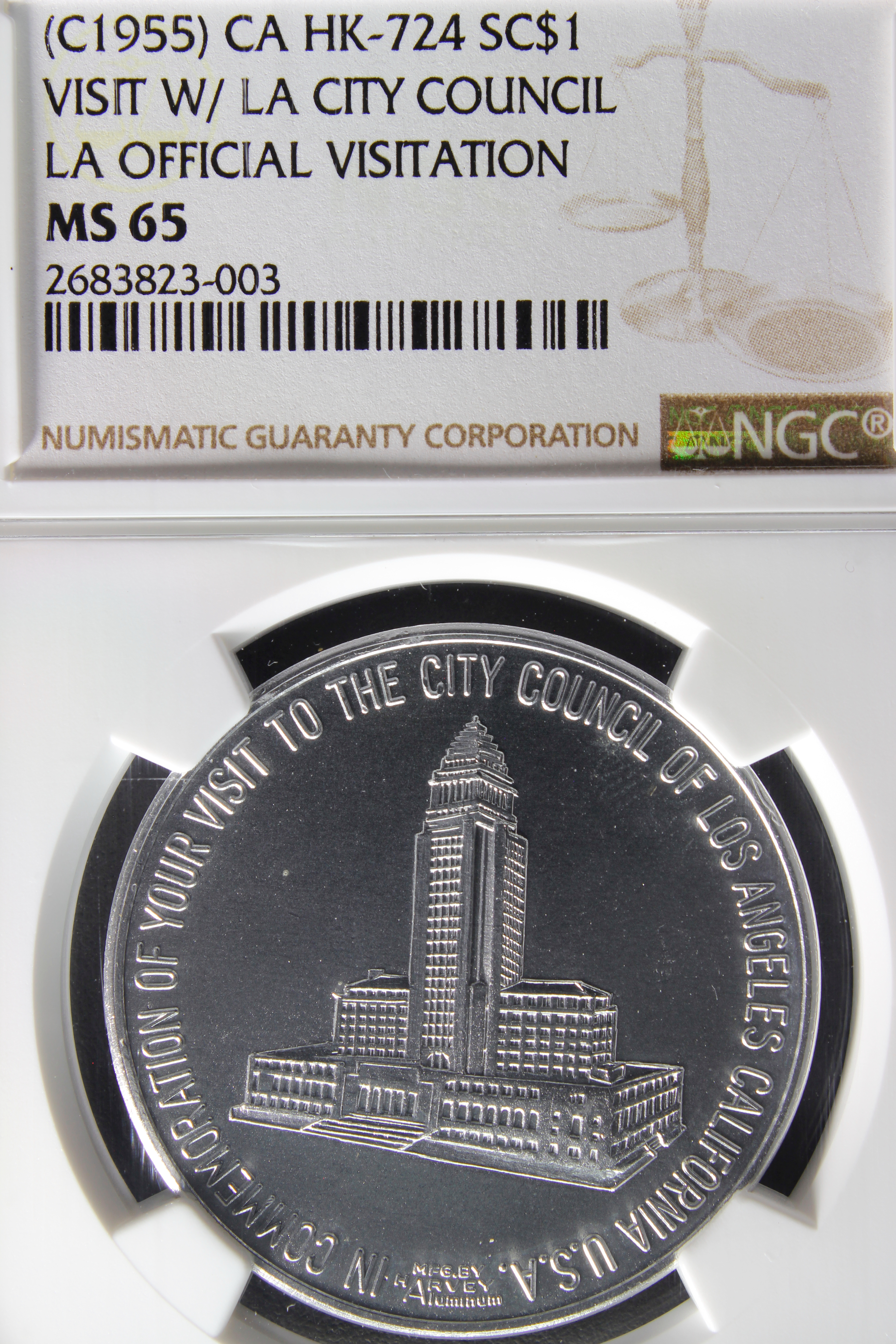 HK-724 1955 Los Angeles Official Visitation SCD