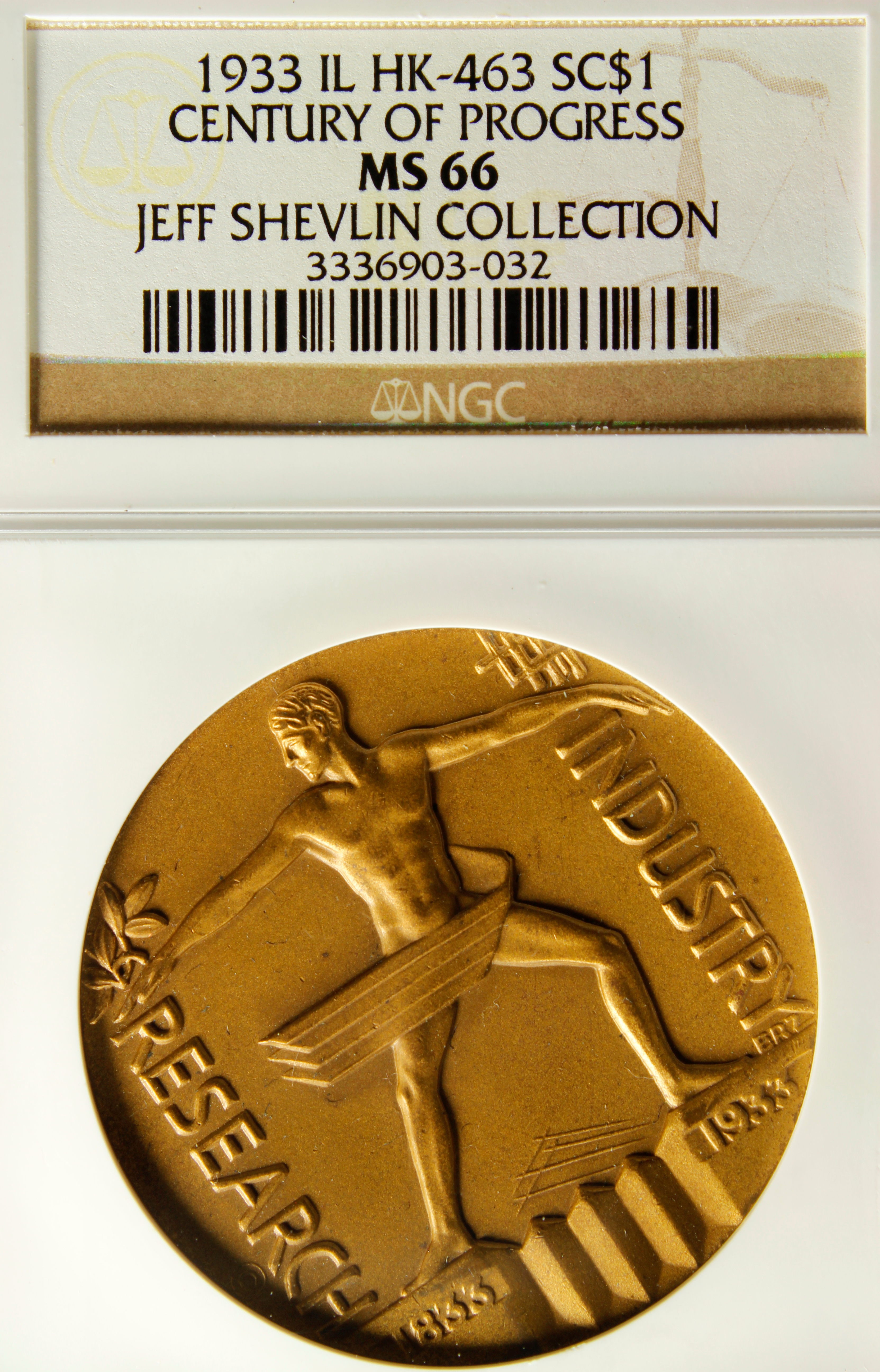 HK-463 1933 Century of Progress Exposition Official SCD