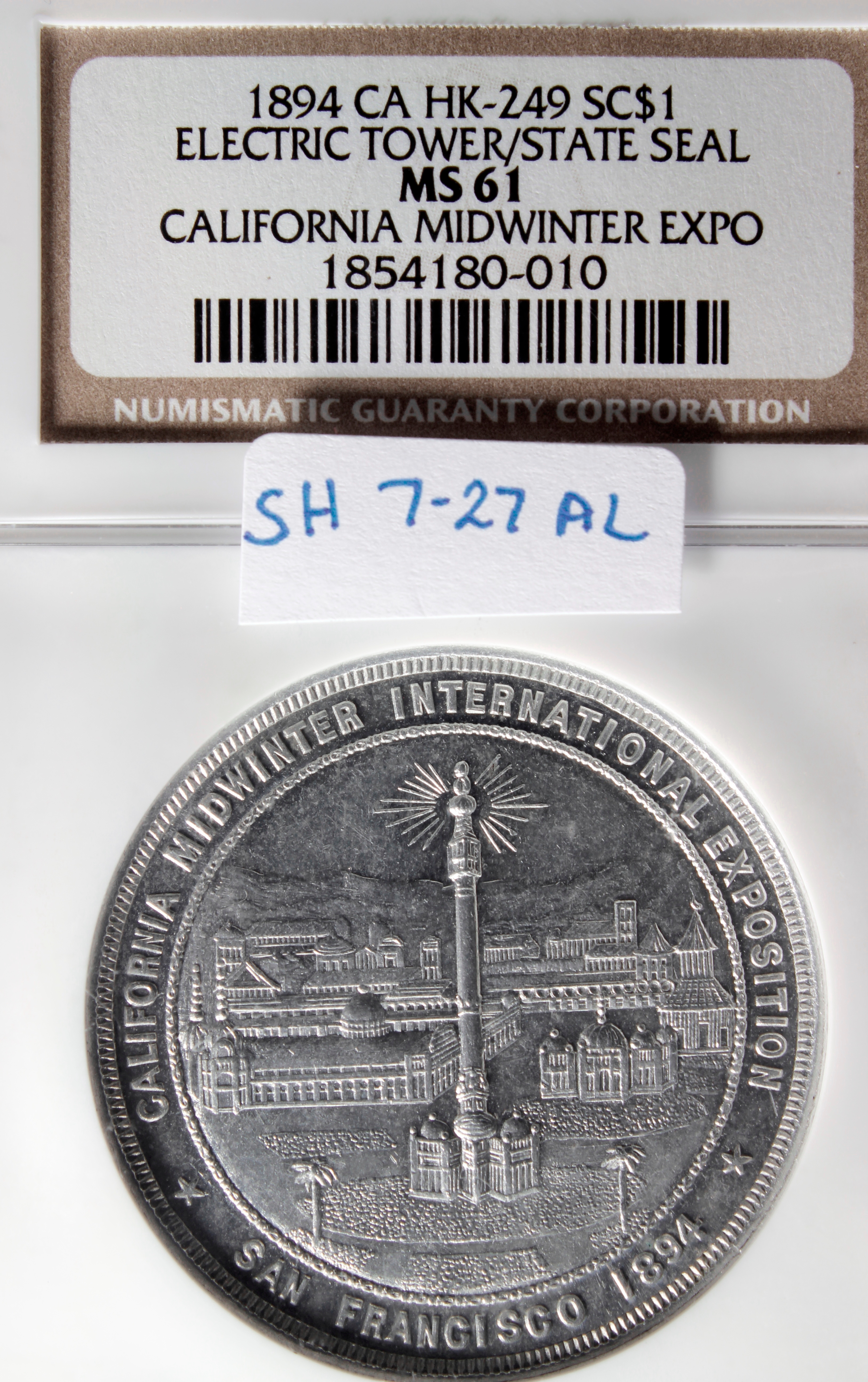 HK-249 1894 Electric Tower/State Seal SCD
