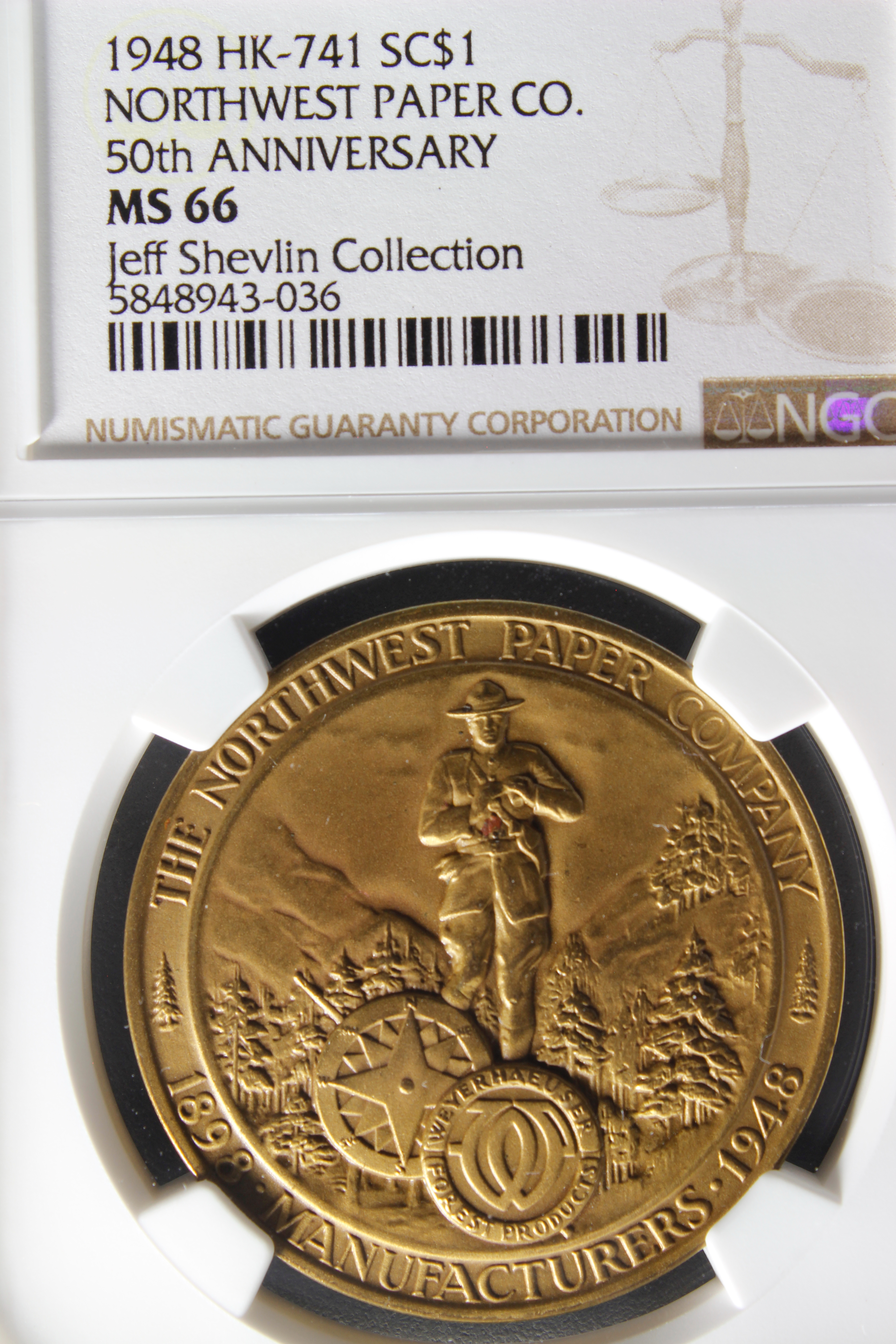 HK-741 1948 50th Anniversary Northwest Paper Company SCD