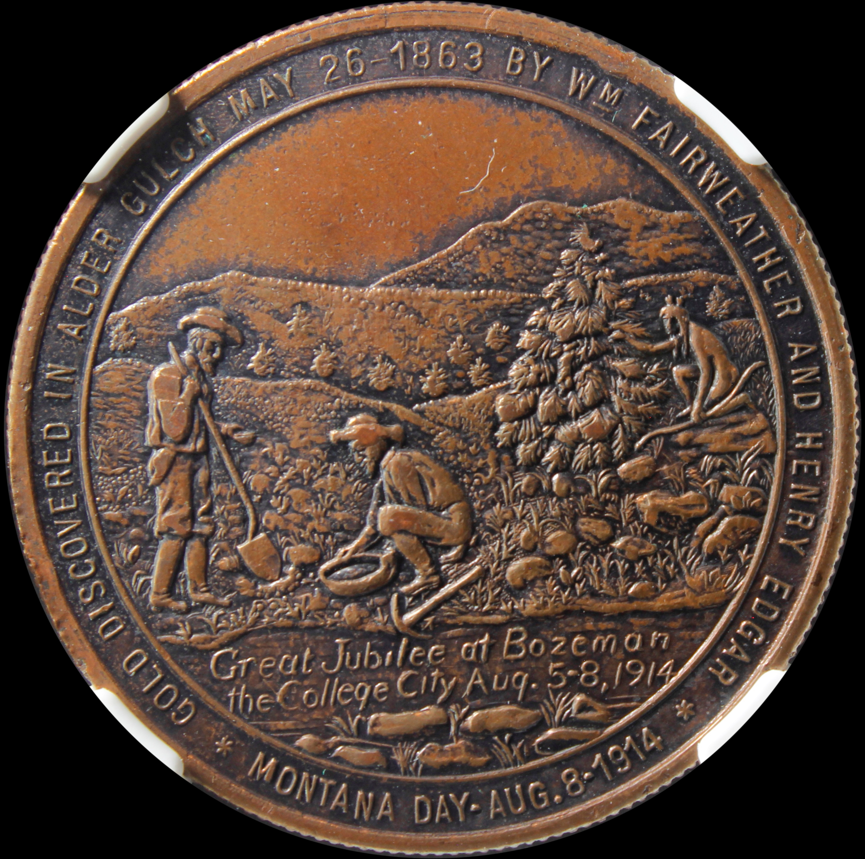 HK-662 1914 Montana 25th Anniversary of Statehood SCD