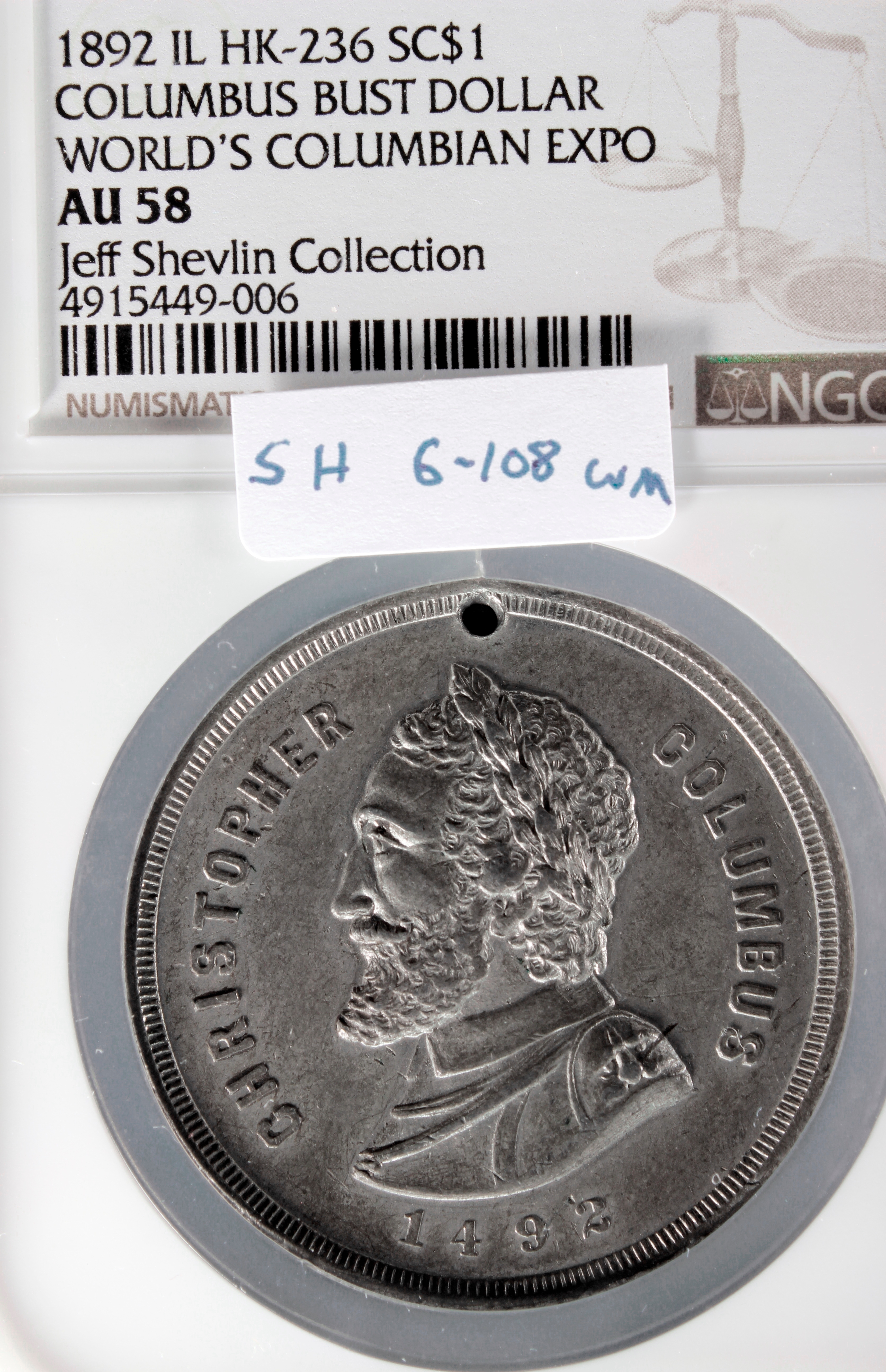 HK-236 1892 Christopher Columbus SCD