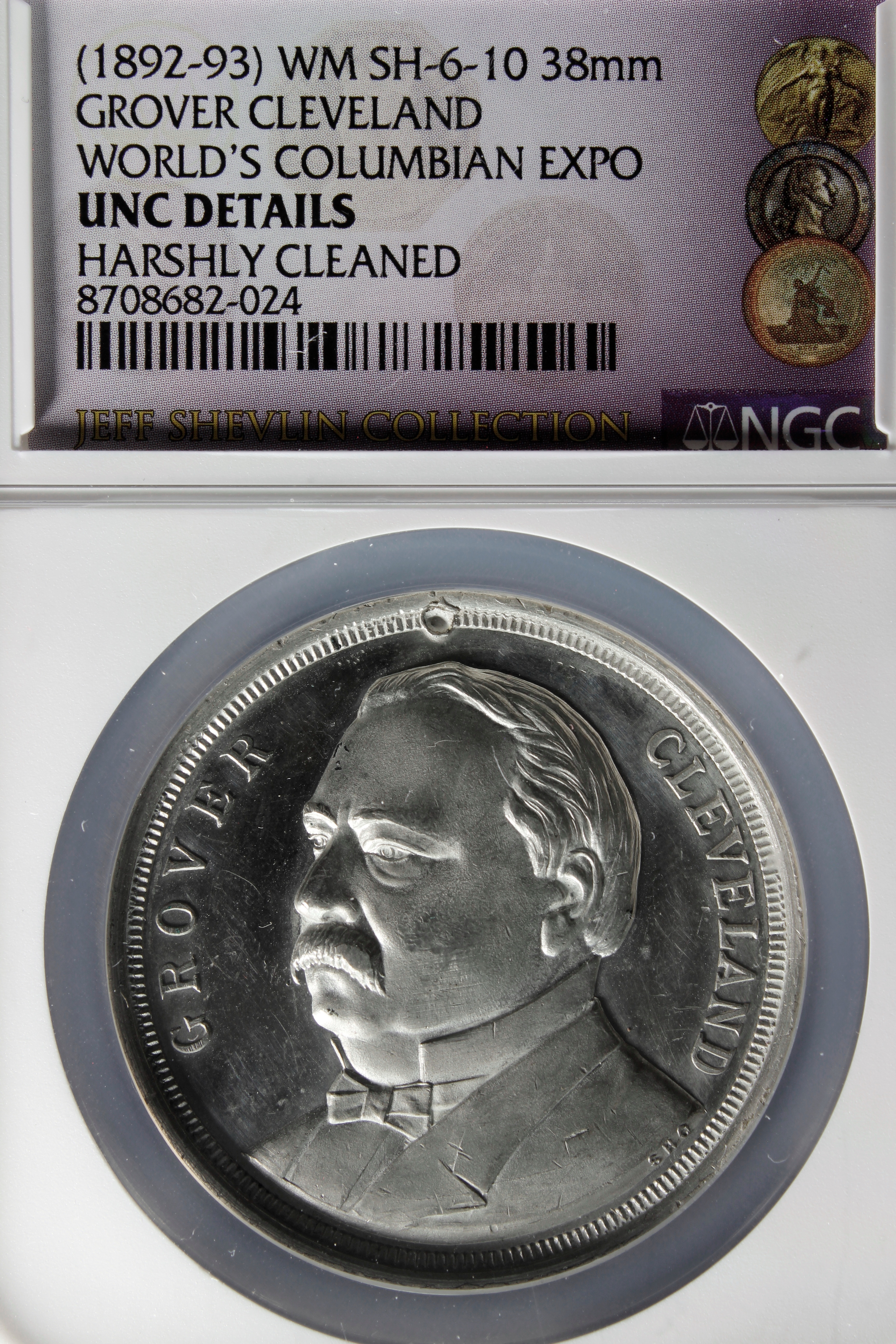 1893 Columbian Grover Cleveland SCD