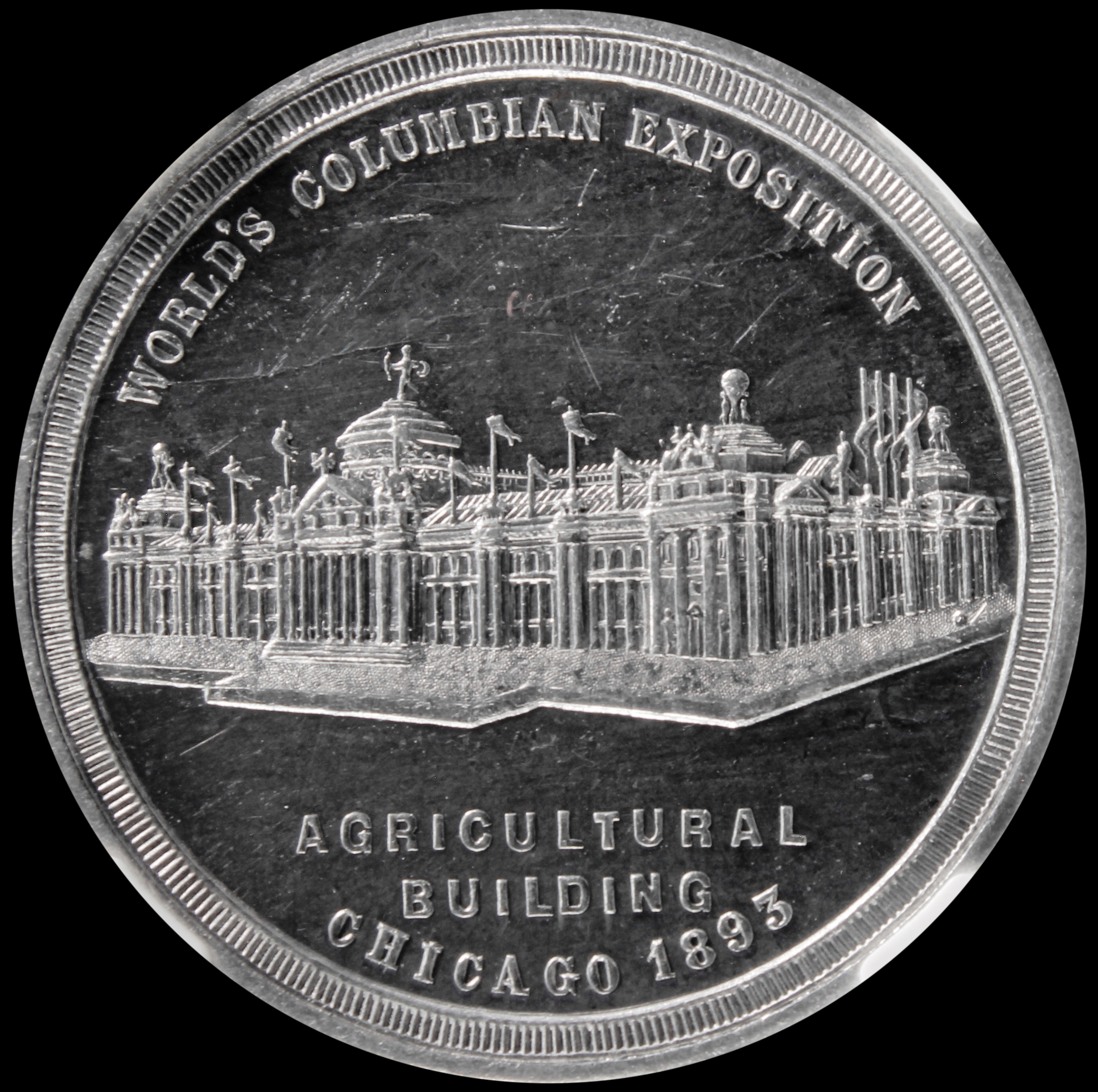 1893 Columbian Childs Agricultural Building Uruguay Dated Reverse SCD