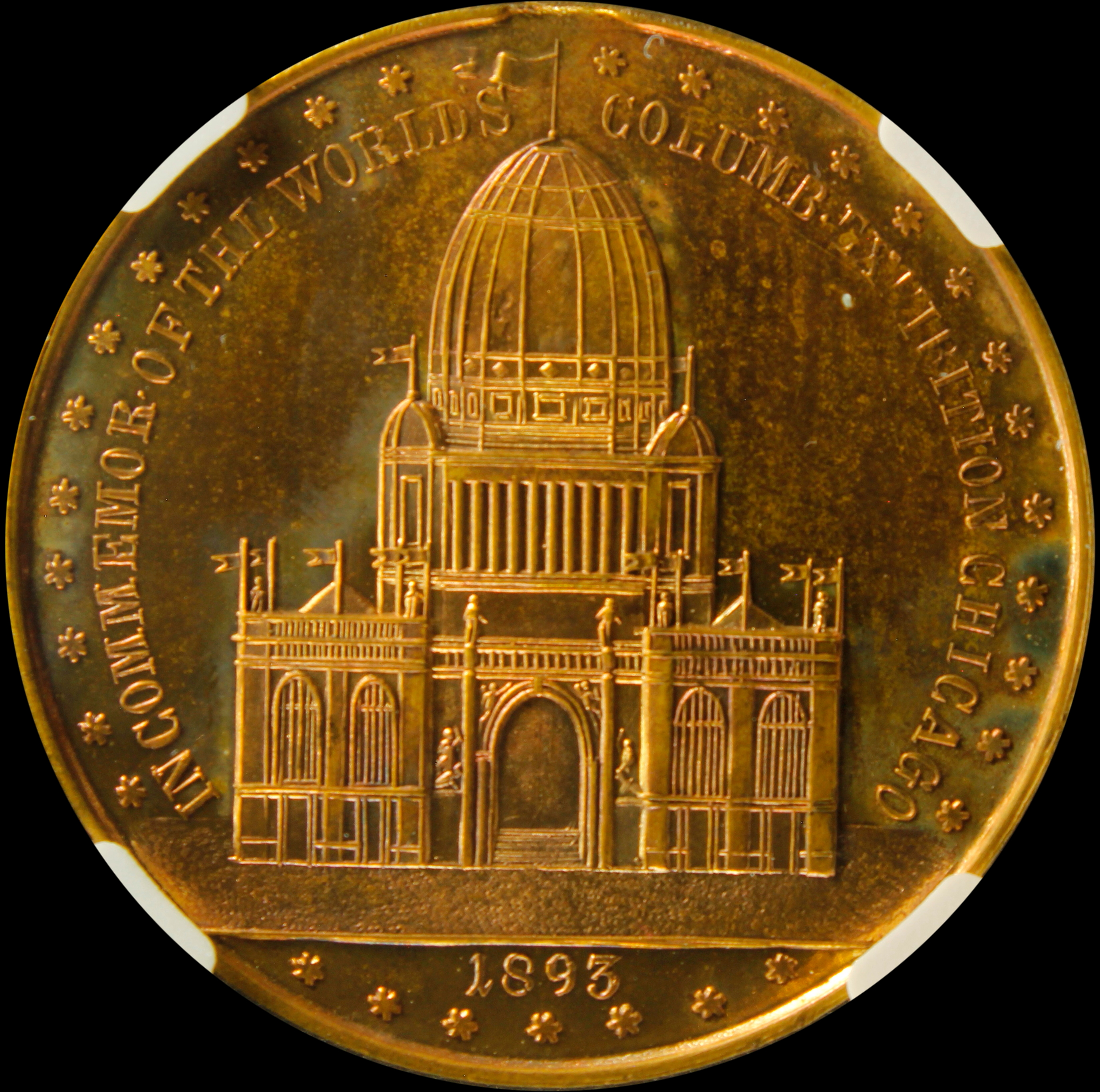 1893 Columbian Columbus and Eagle with Administration Building SCD