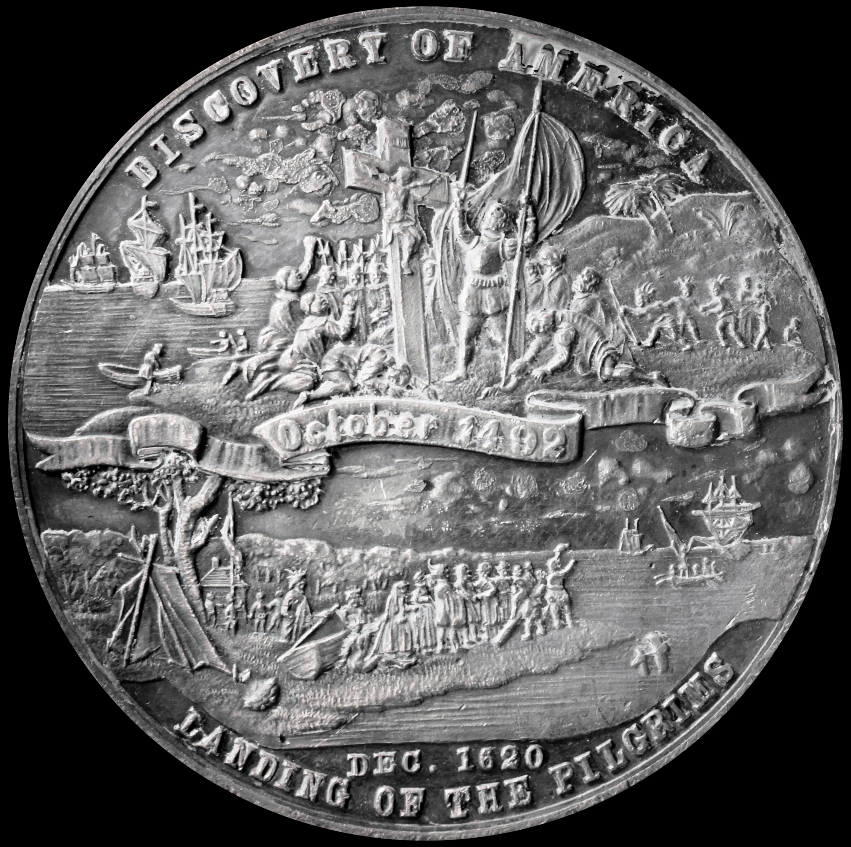 HK-157 VARIETY 1892 Columbian Exposition Declaration of Independence SCD – 60mm variety