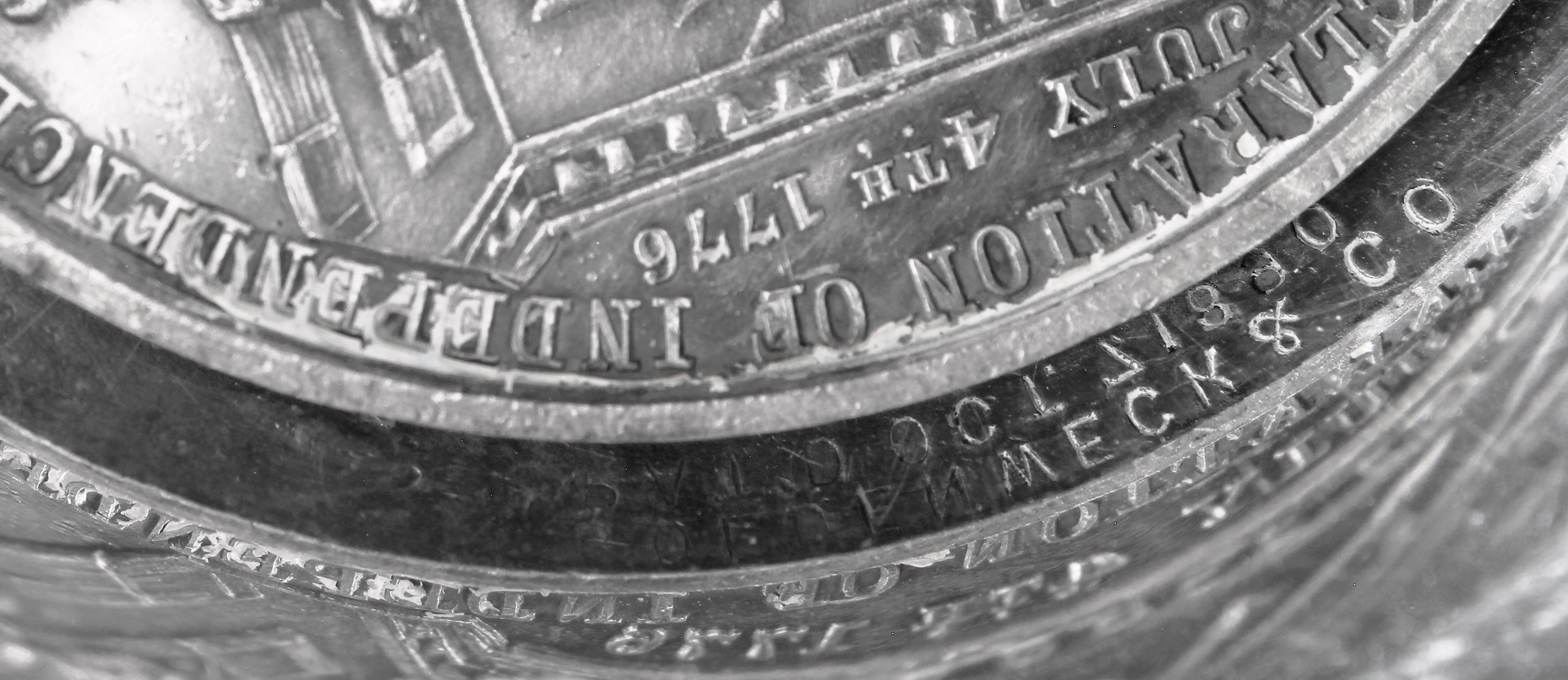 HK-157 VARIETY 1892 Columbian Exposition Declaration of Independence SCD – 60mm variety