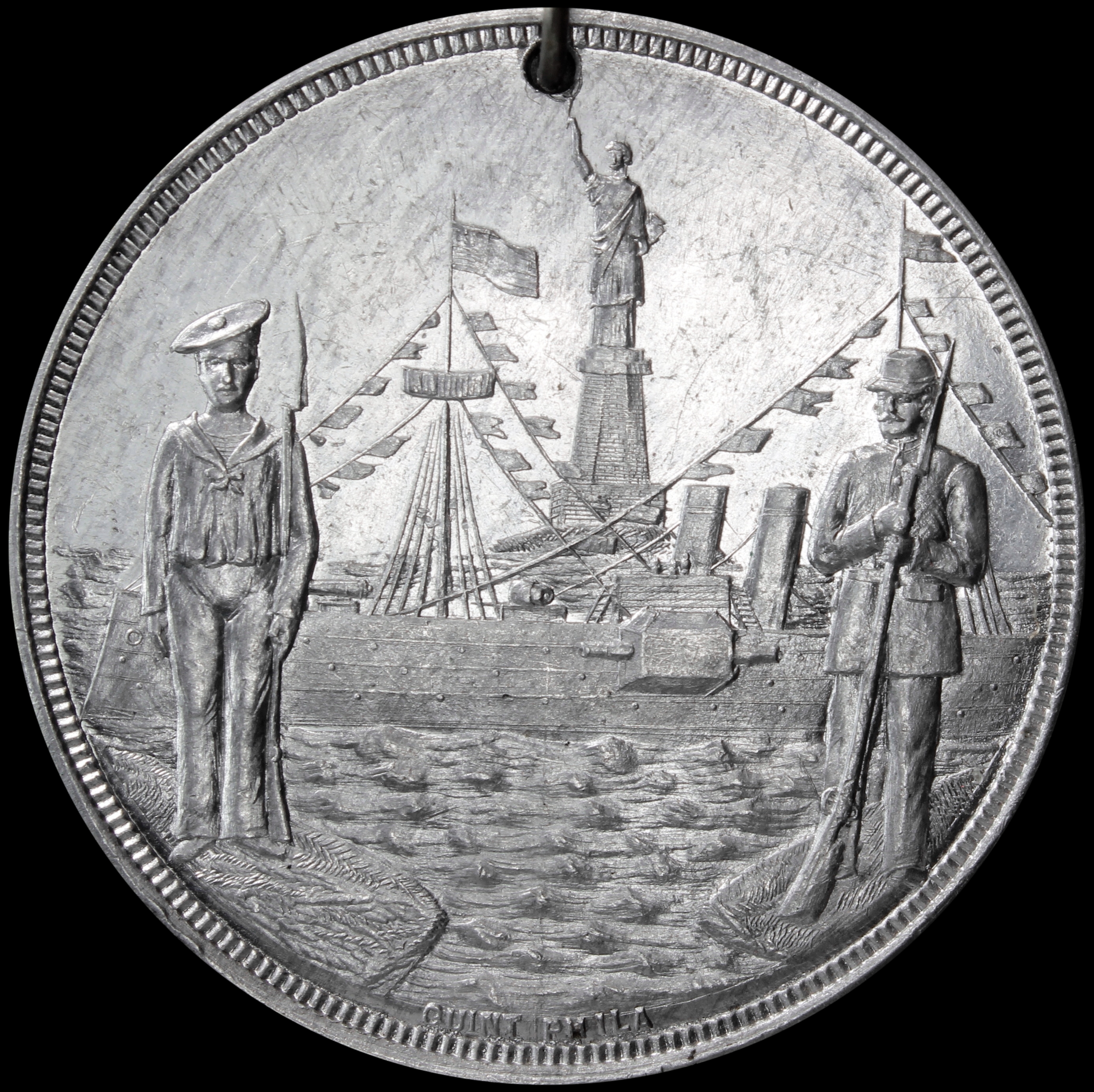 1893 Columbian Quint Sailor, Ships and Statue of Liberty SCD