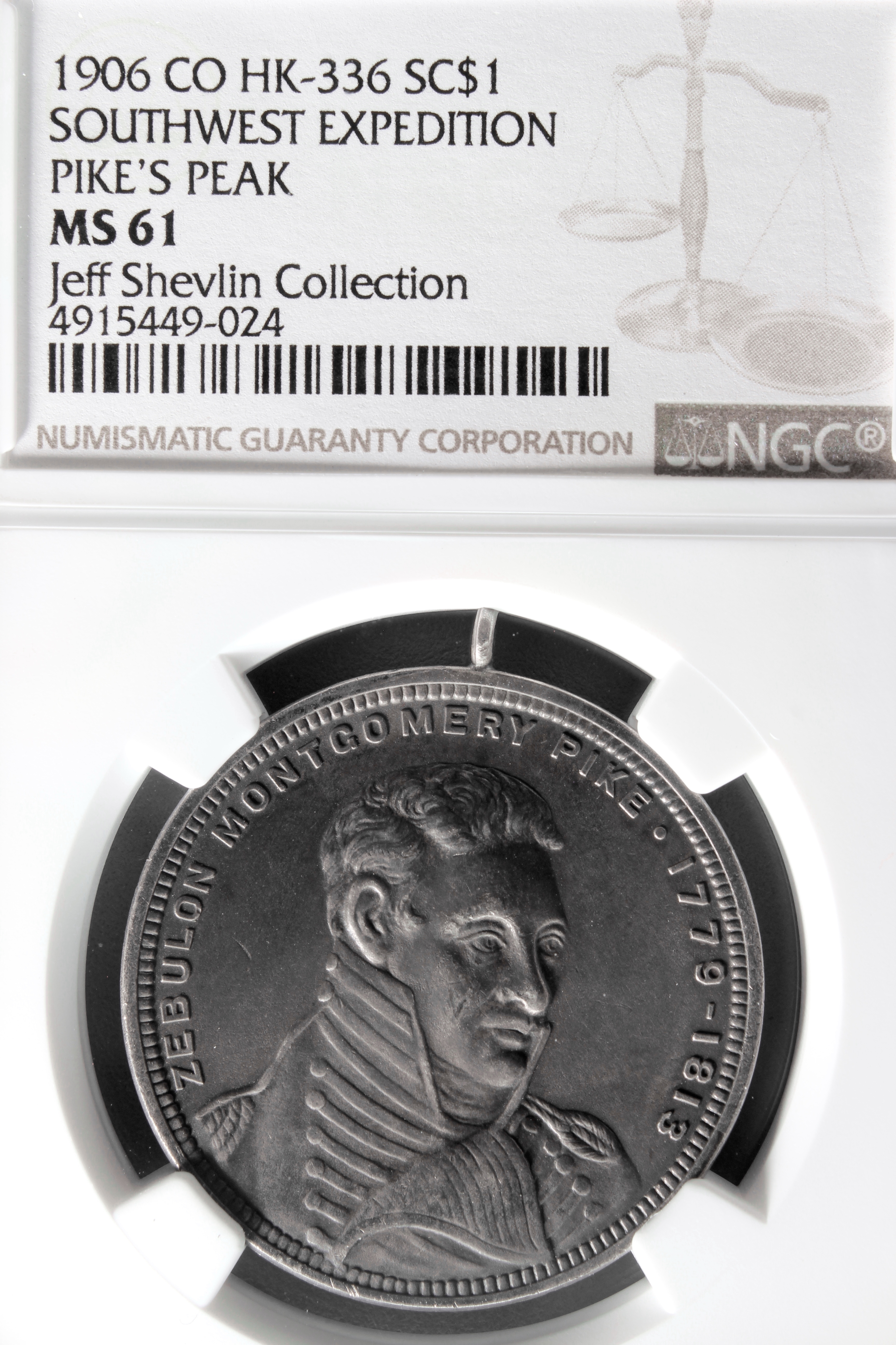 HK-336 1909 Pike’s Peak Southwest Expedition SCD – Silver