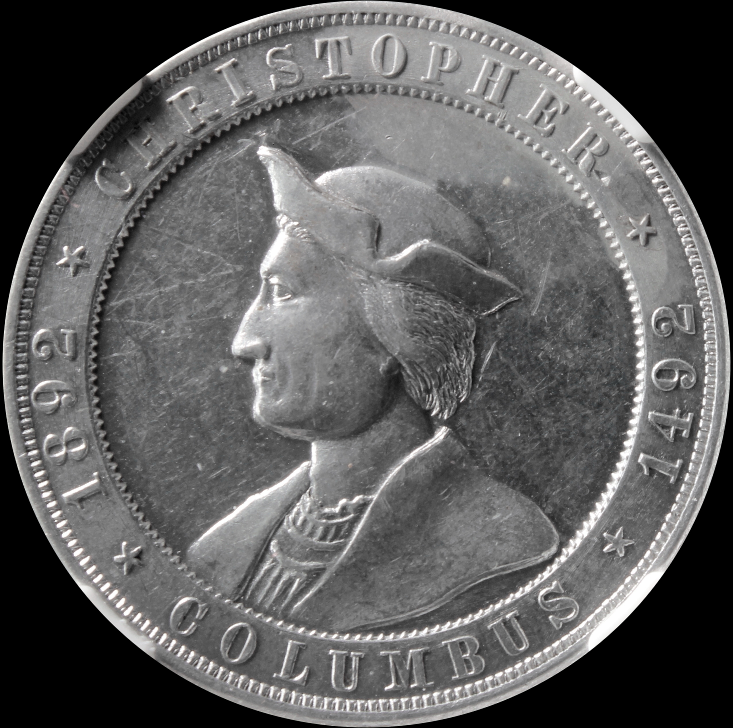 HK-160 1892 Columbian Columbus Hat Left / New Metal Aluminum Small Scroll SCD