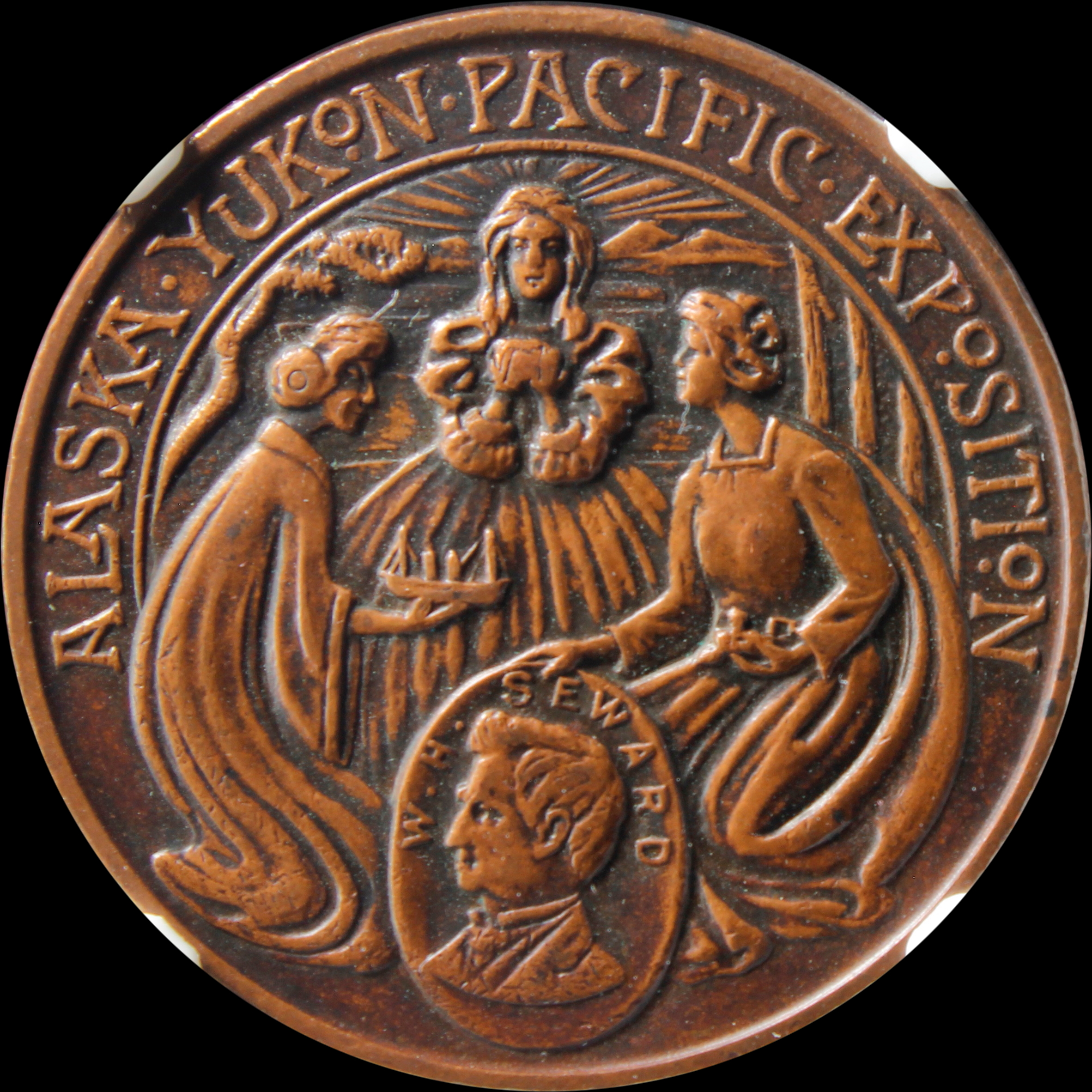 HK-355 1909 Alaska-Yukon-Pacific Exposition Official SCD – Copper