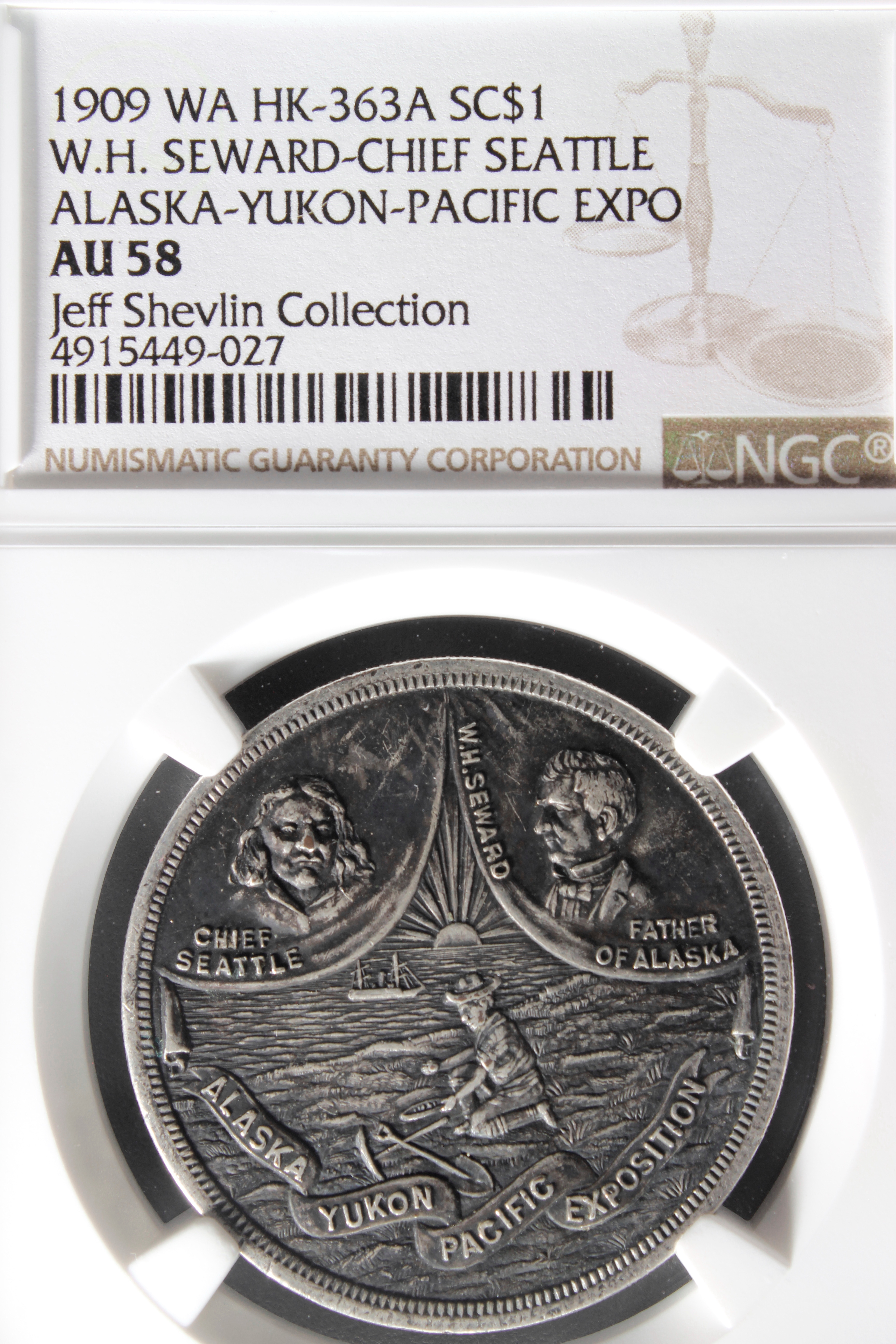 HK-363A 1909 AYPE Gold Panner Souvenir SCD