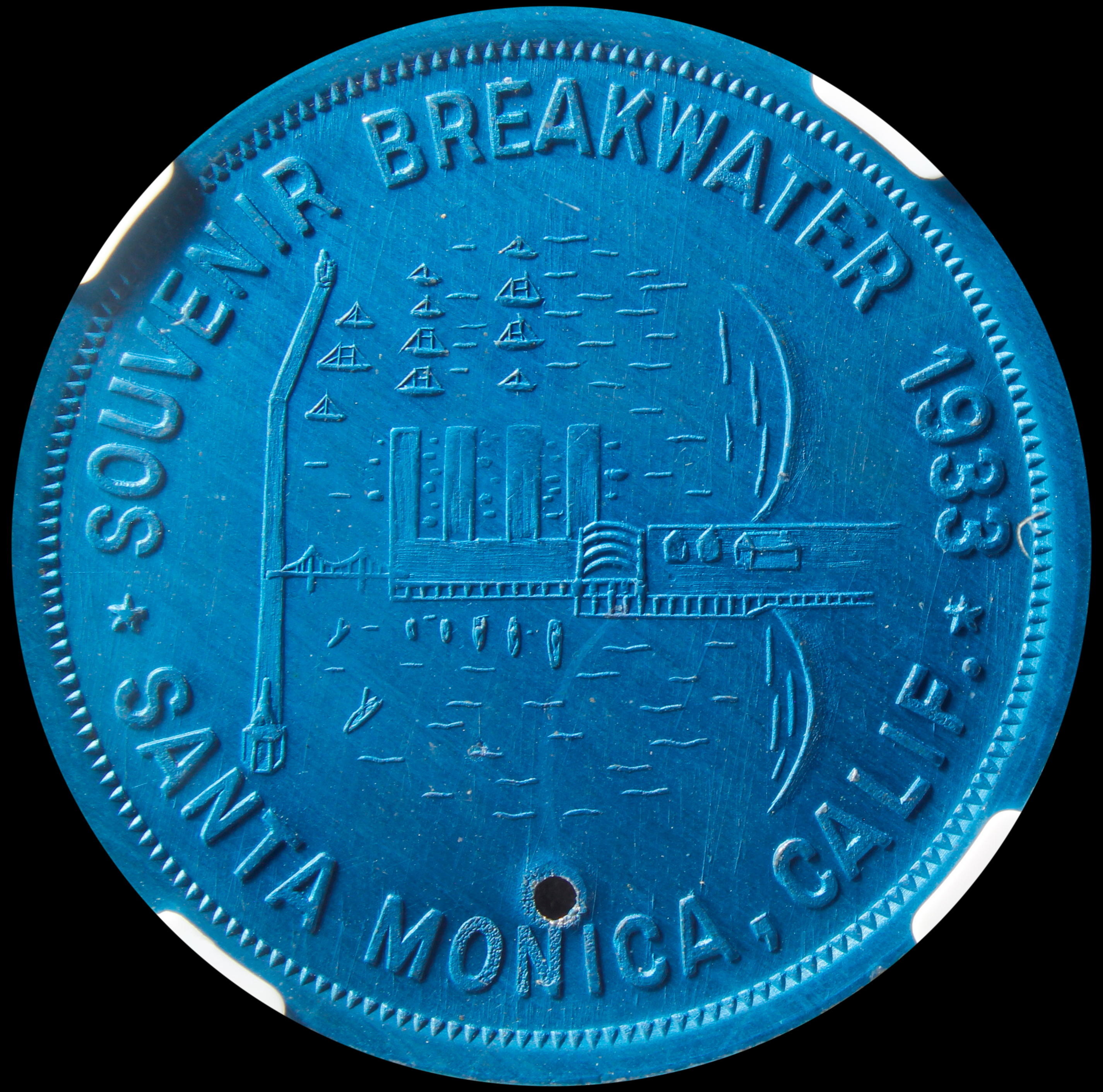 HK-687 1933 Santa Monica Breakwater Blue Anodized Aluminum SCD