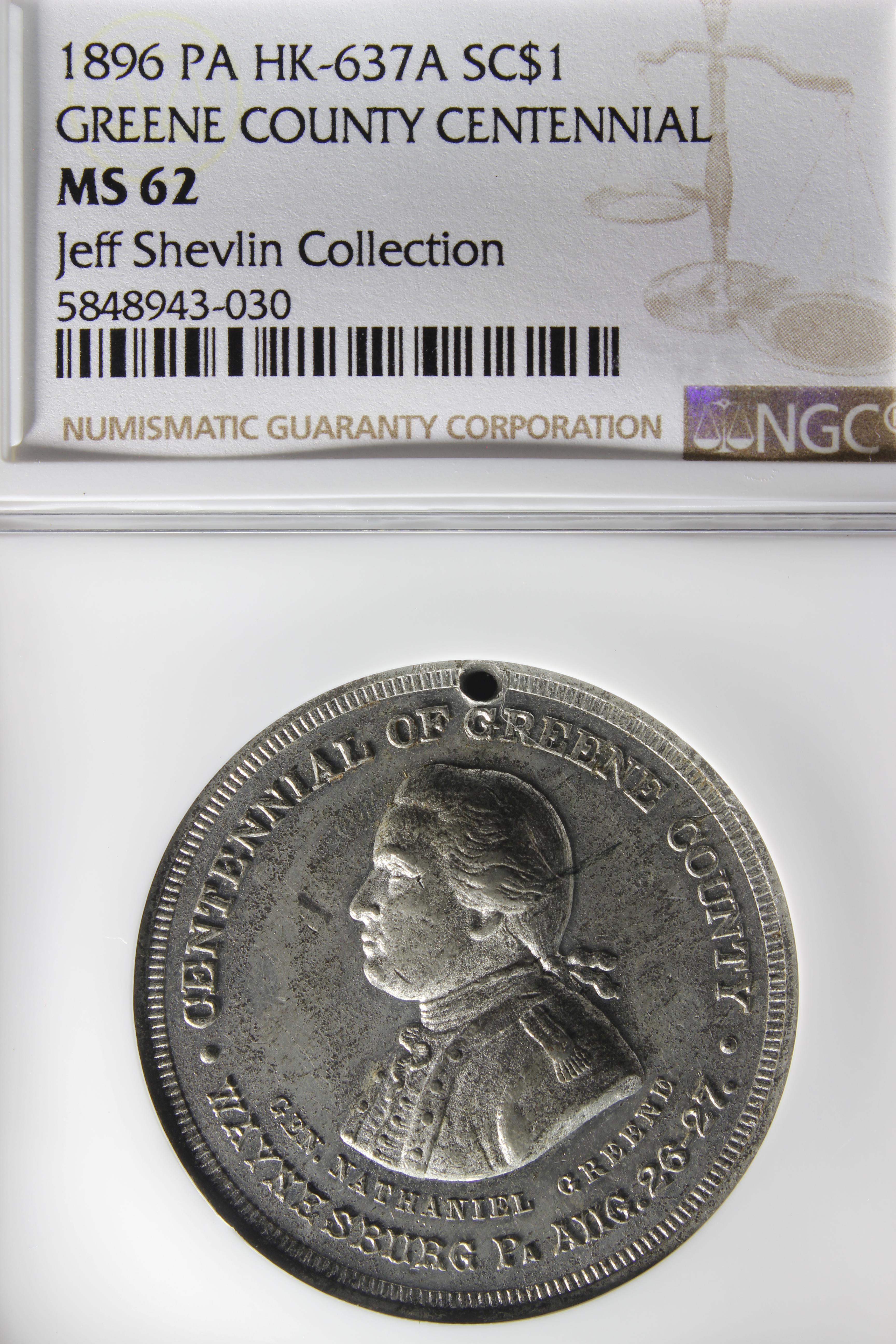HK-637A 1896 Greene County Centennial SCD