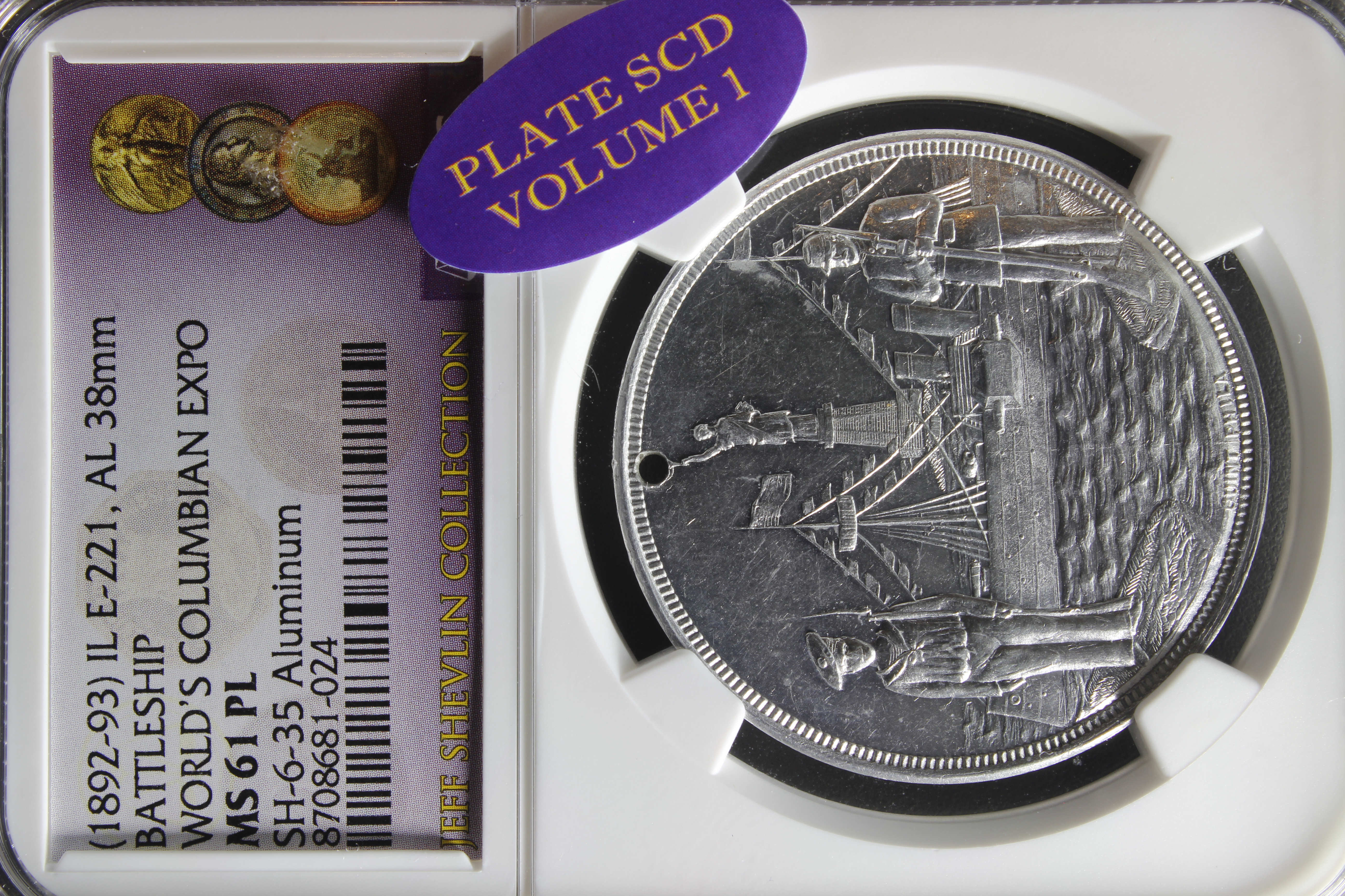 1893 Columbian Quint Sailor, Ships and Statue of Liberty SCD