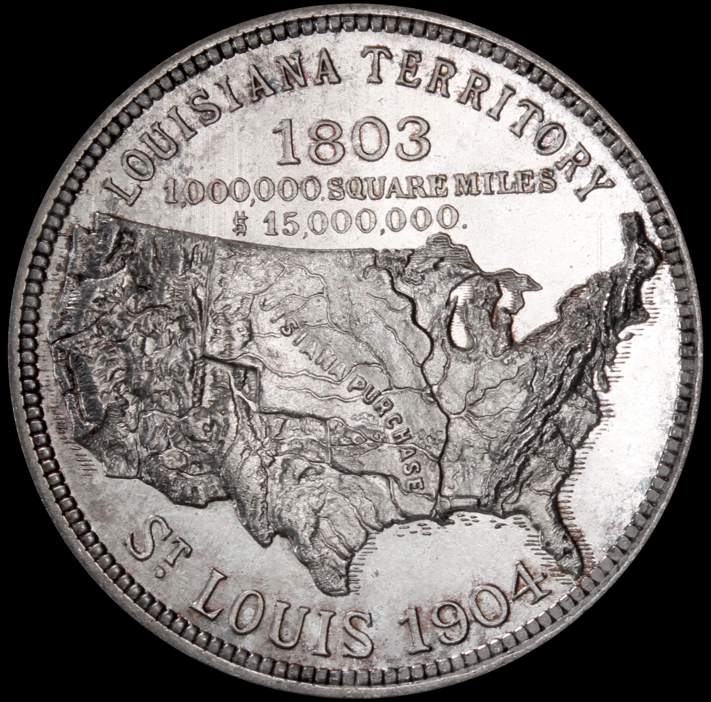 HK-299 1904 Louisiana Purchase Exposition Official SCD – Silver NO STAR