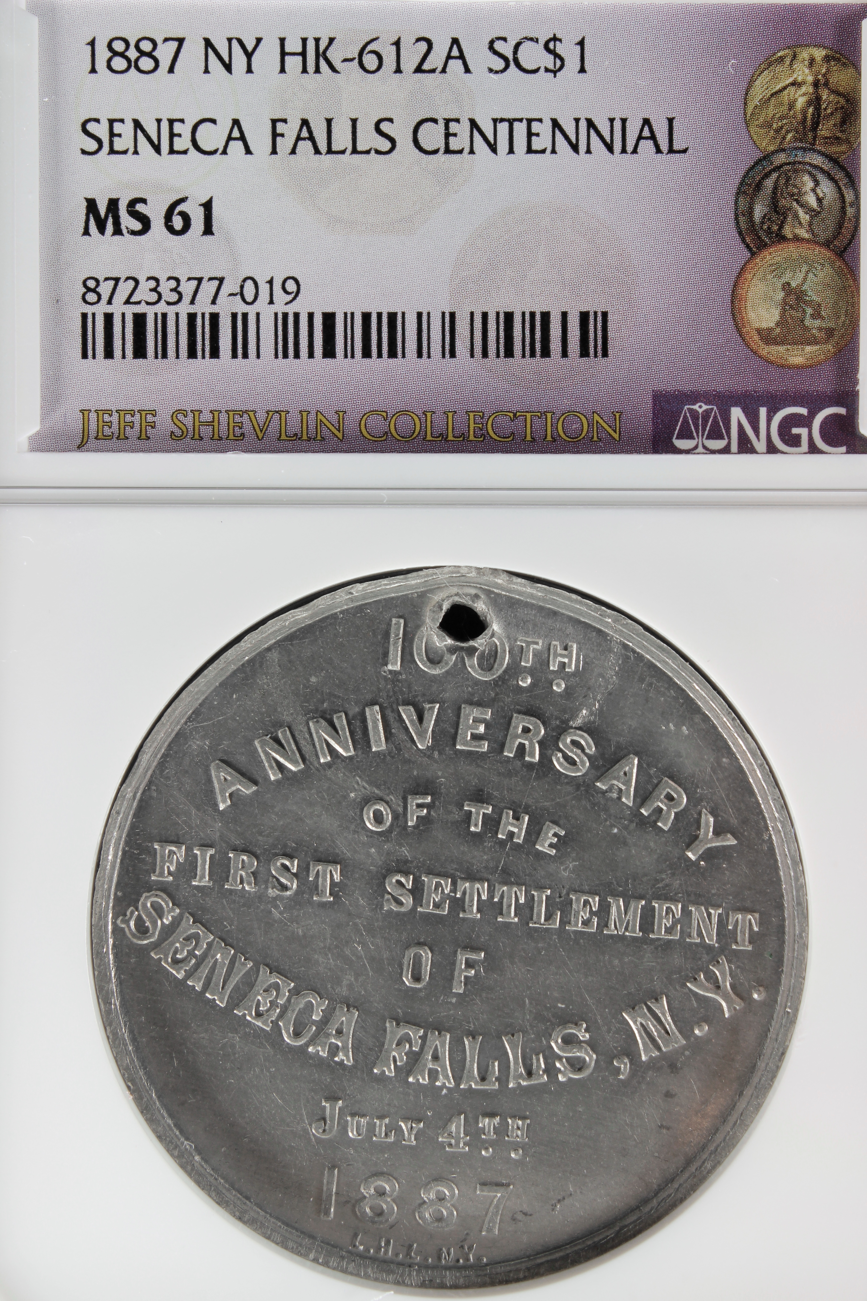 HK-612A 1887 Seneca Falls, NY Centennial SCD