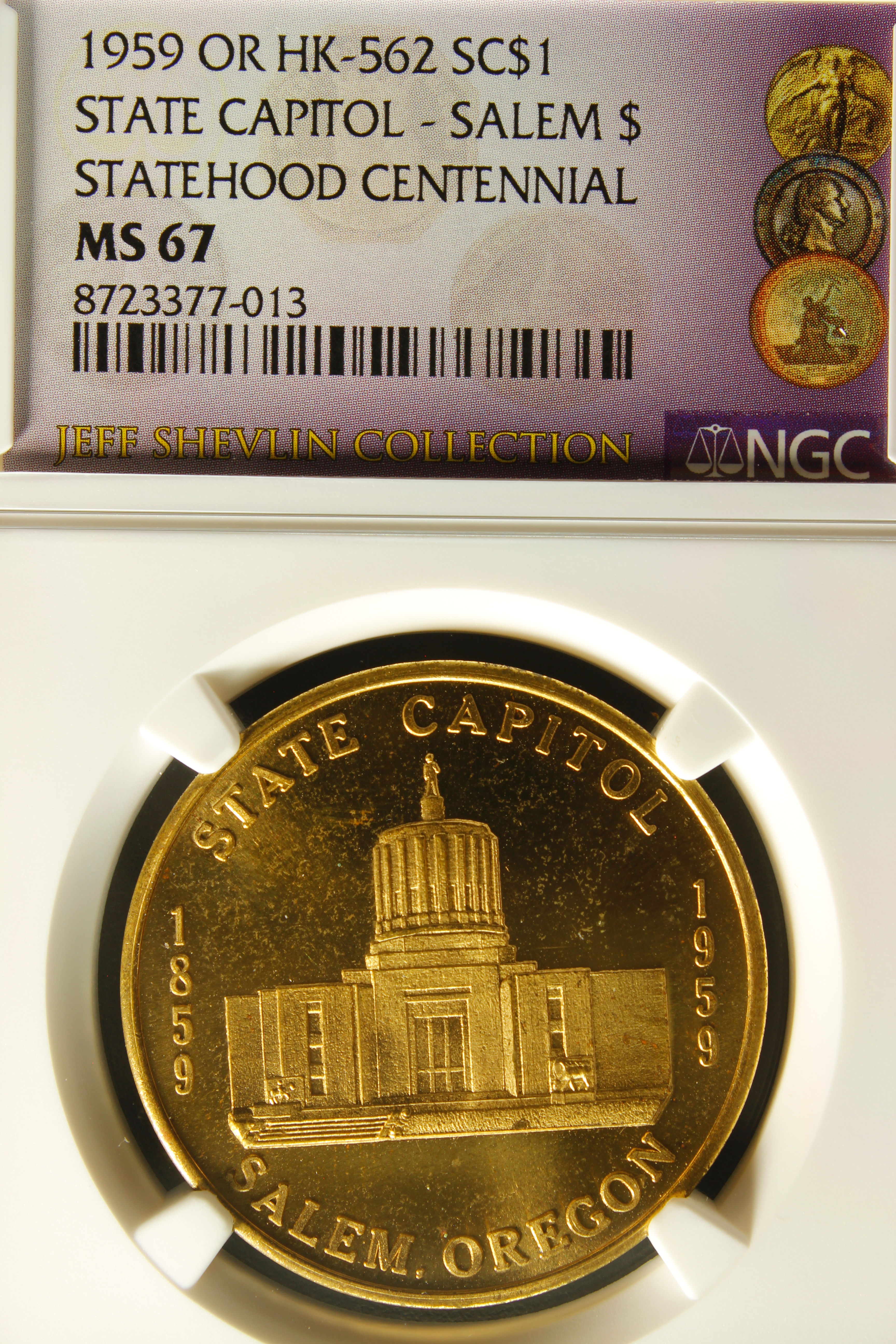 HK-562 1959 Oregon Statehood Centennial – Salem State Capitol SCD