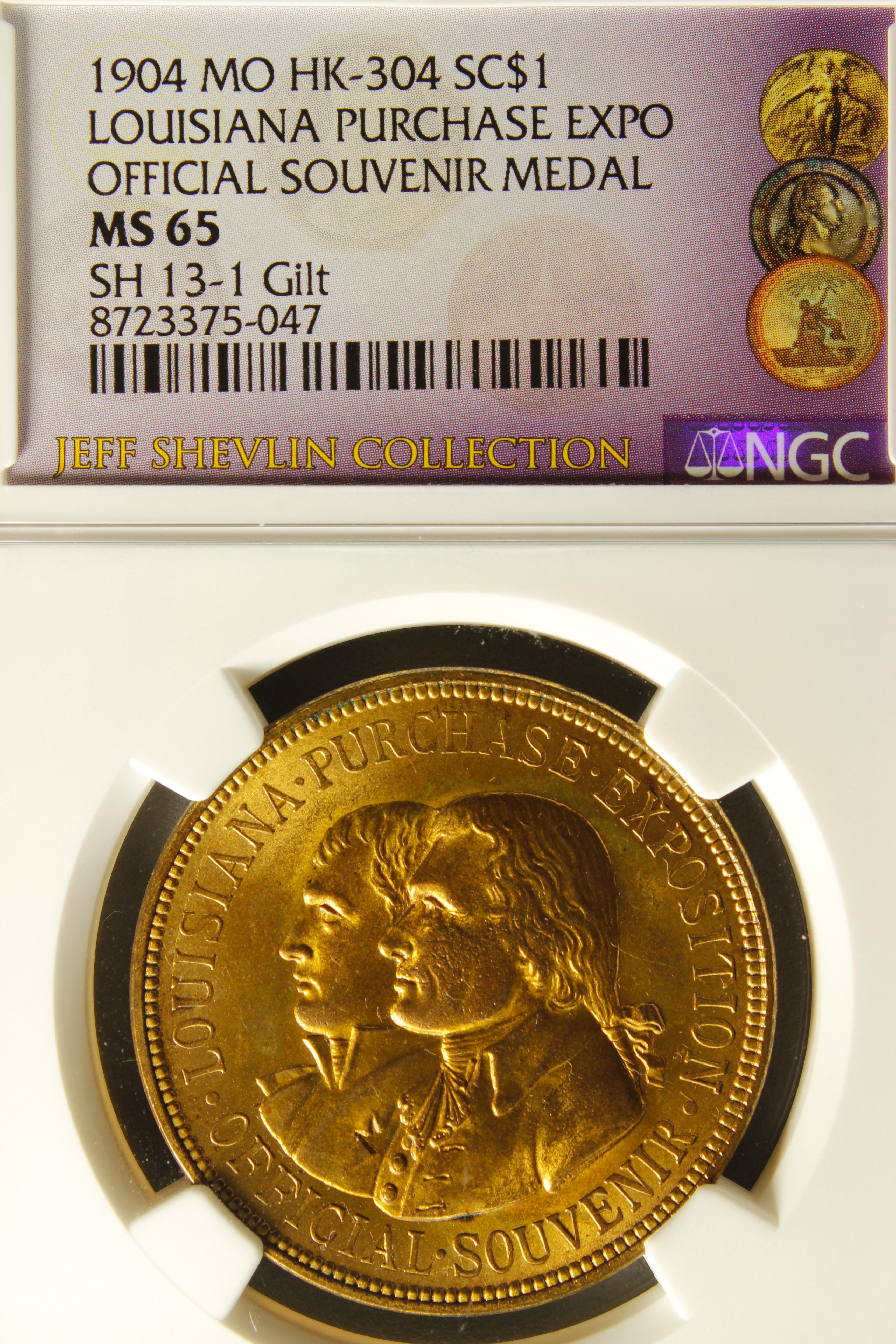 HK-304 1904 Louisiana Purchase Exposition Official SCD